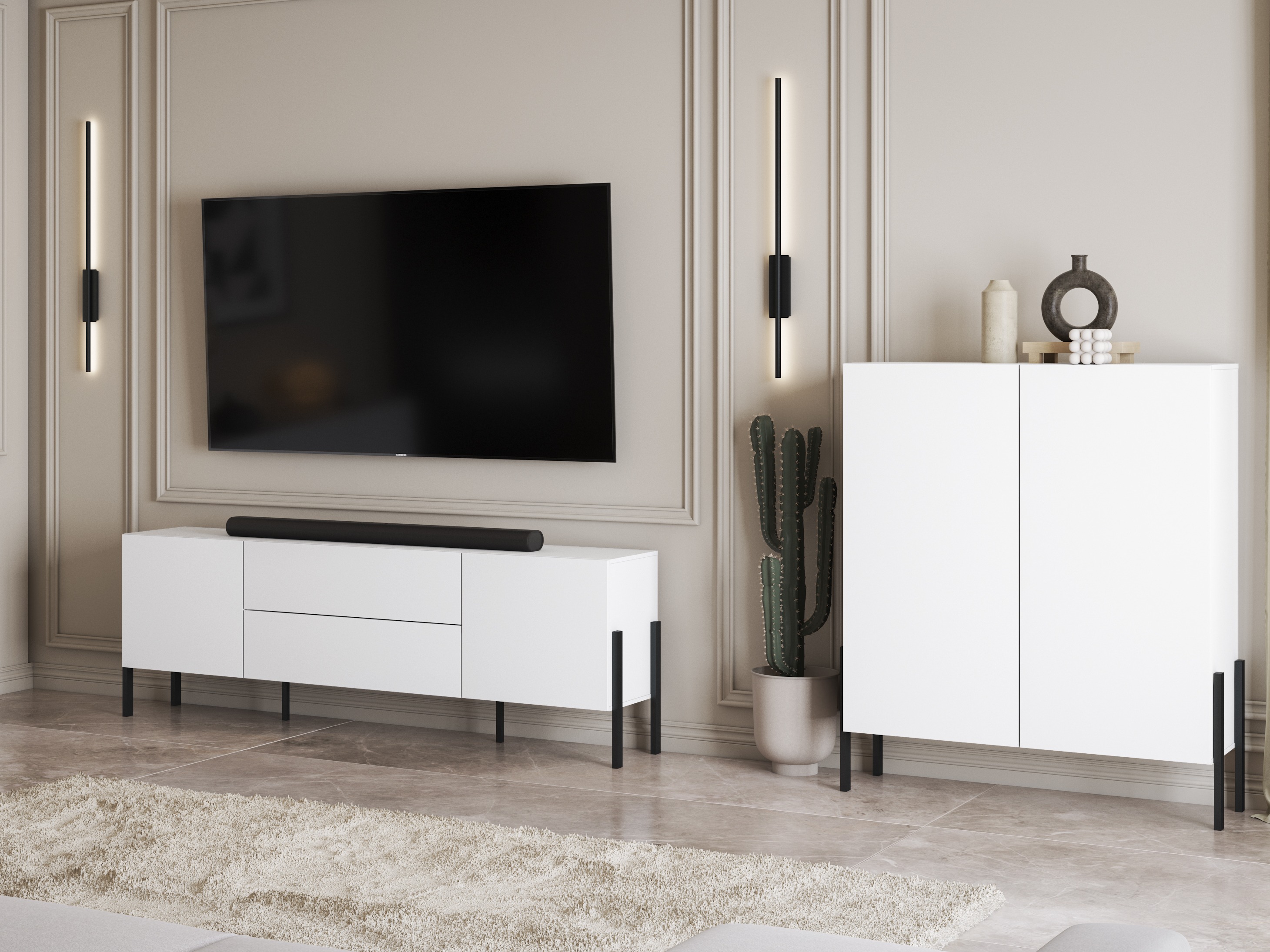 TV stand Etsore 102 (White)