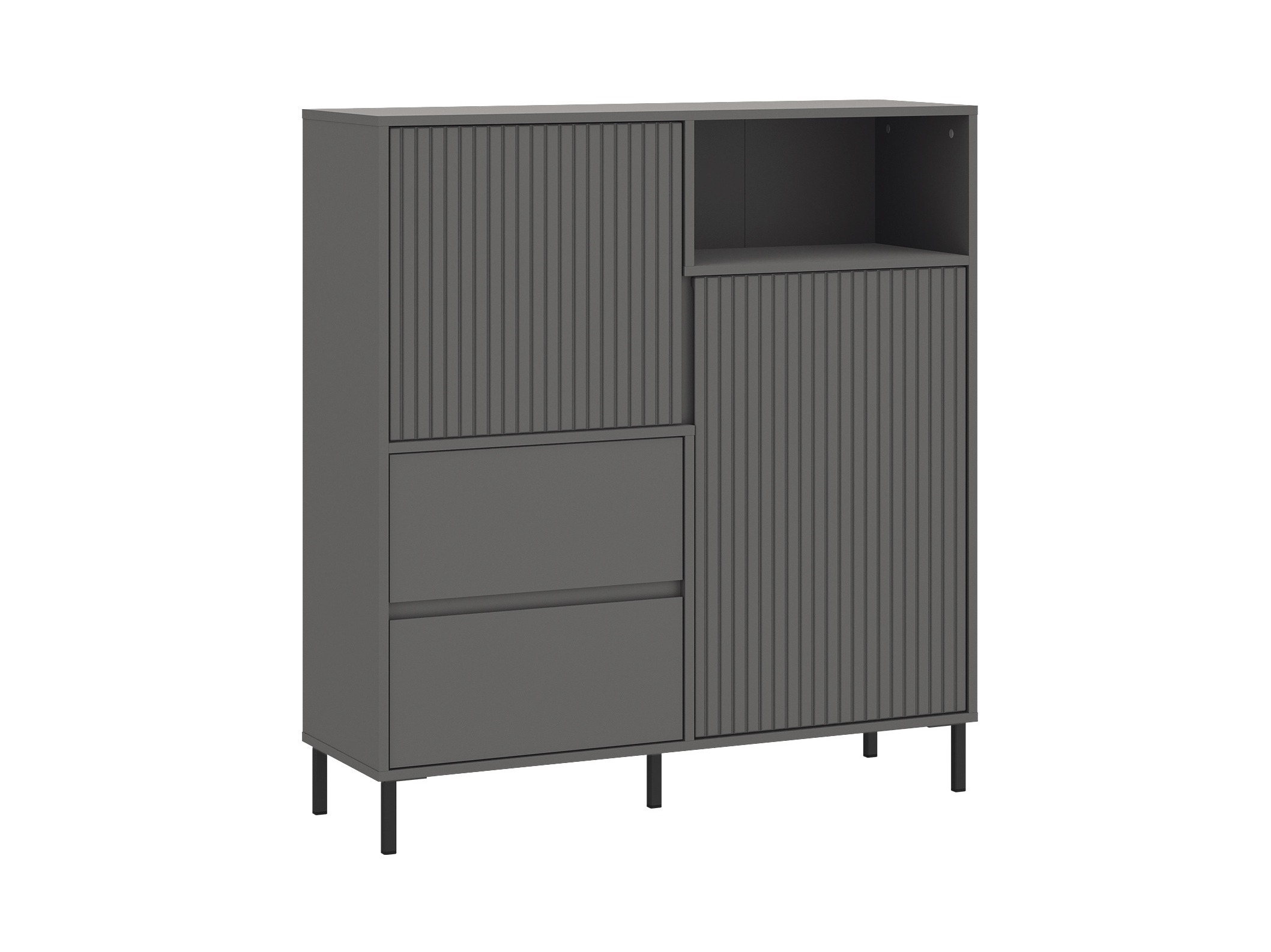 Chest of drawers Ruvrevi 104 (Anthracite)