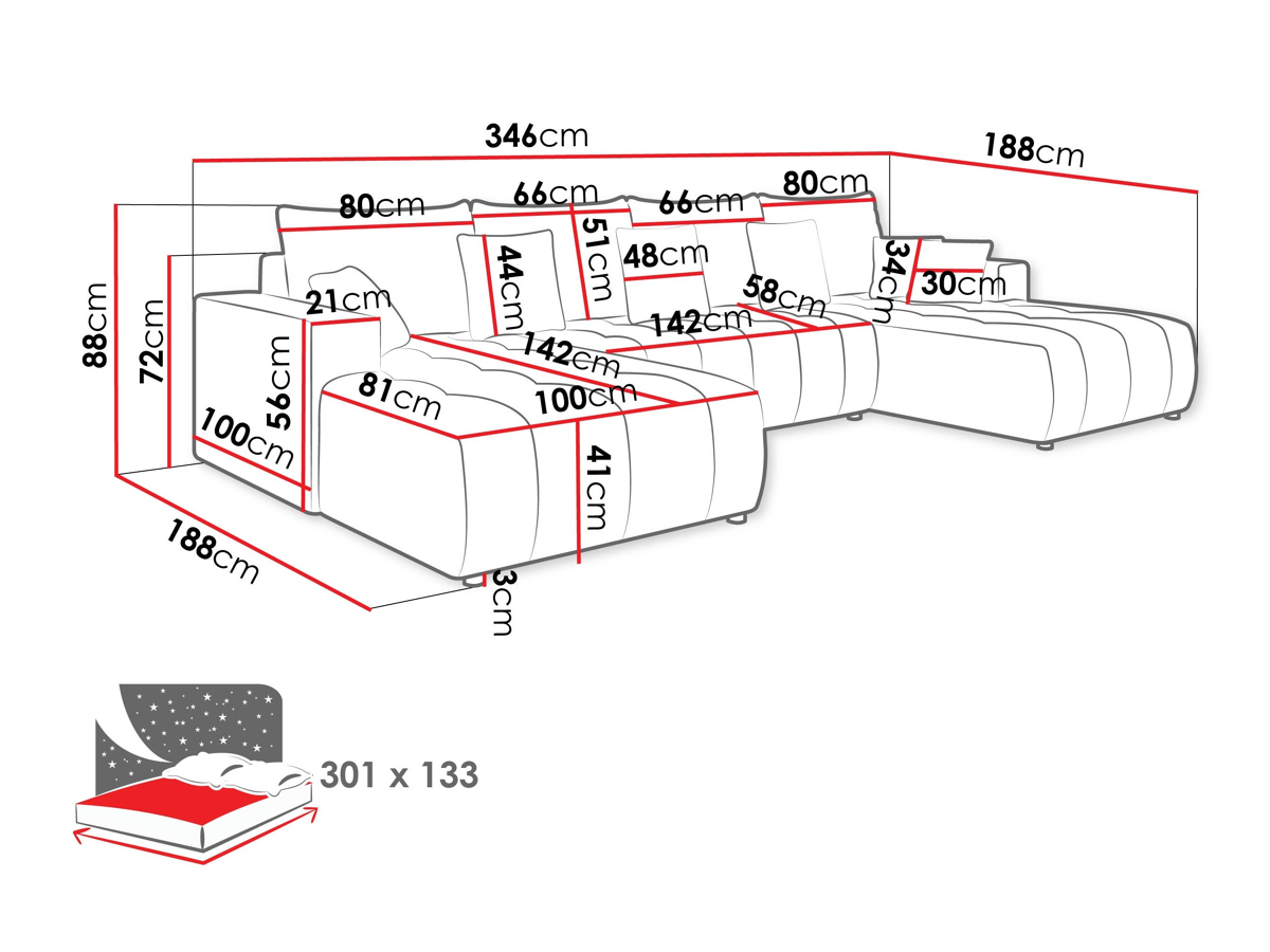 Corner sofa Bountiful 105 (Velo 623)