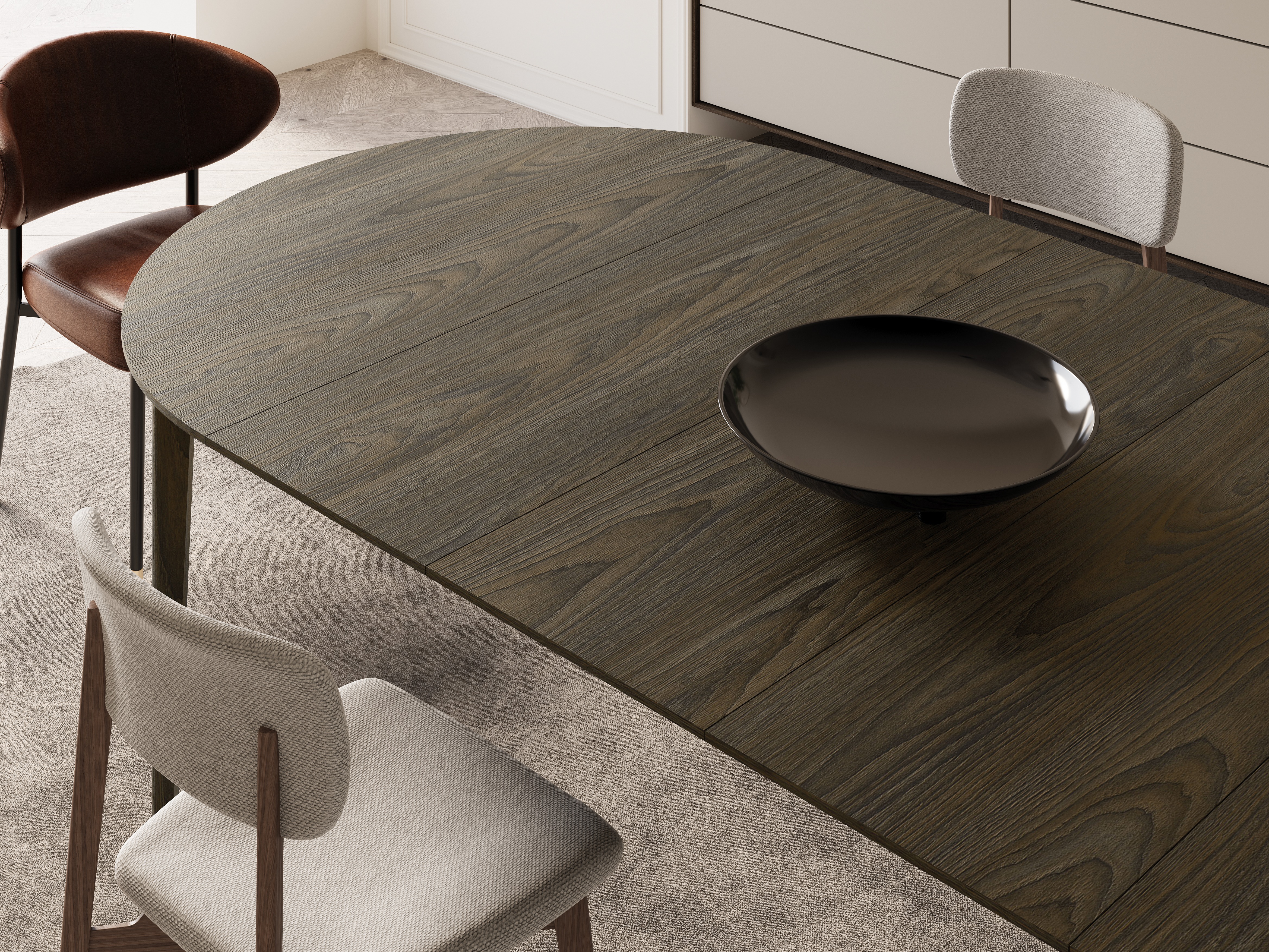 Table Fresno 180 (Dark oak)