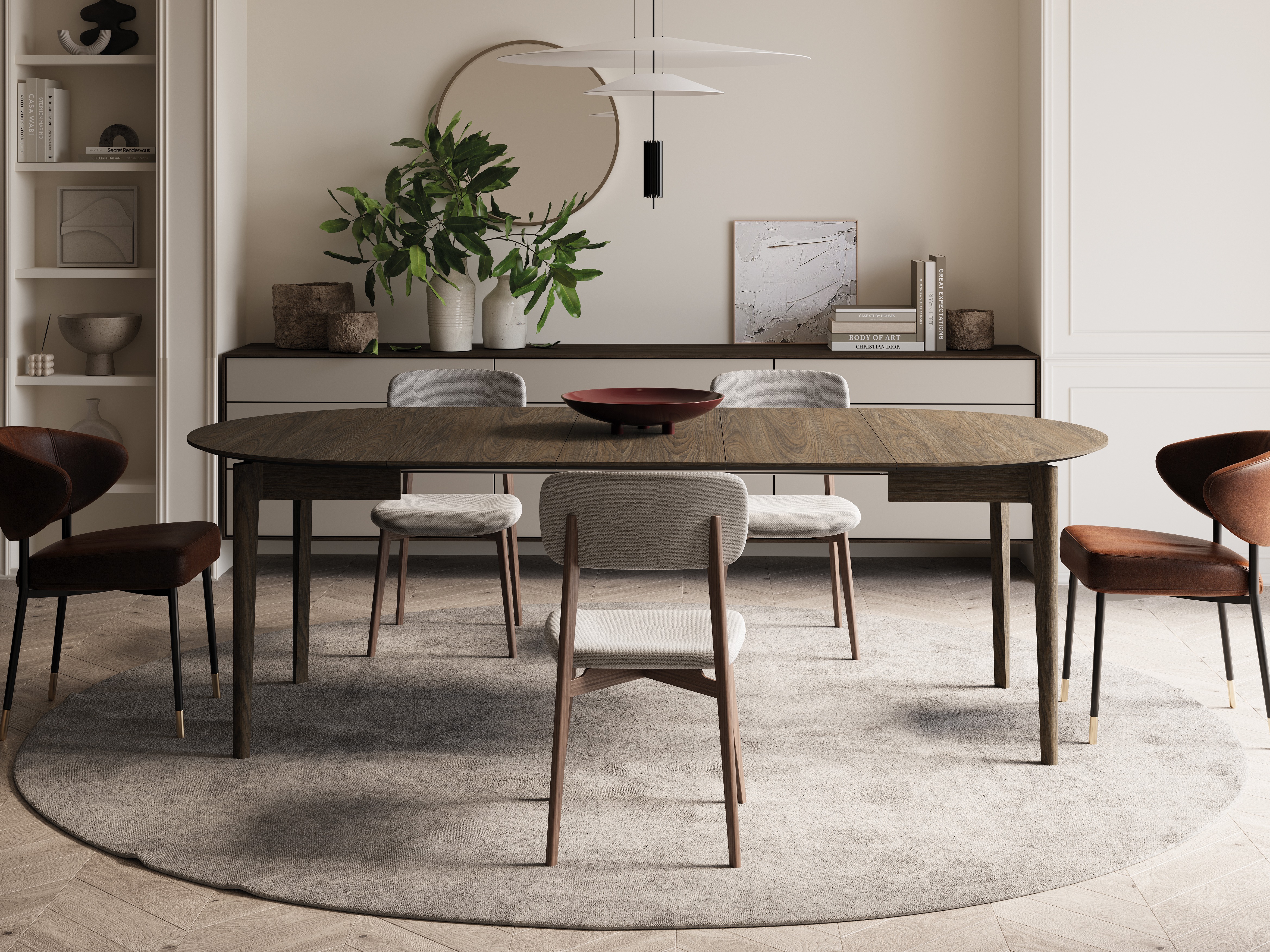Table Fresno 180 (Dark oak)