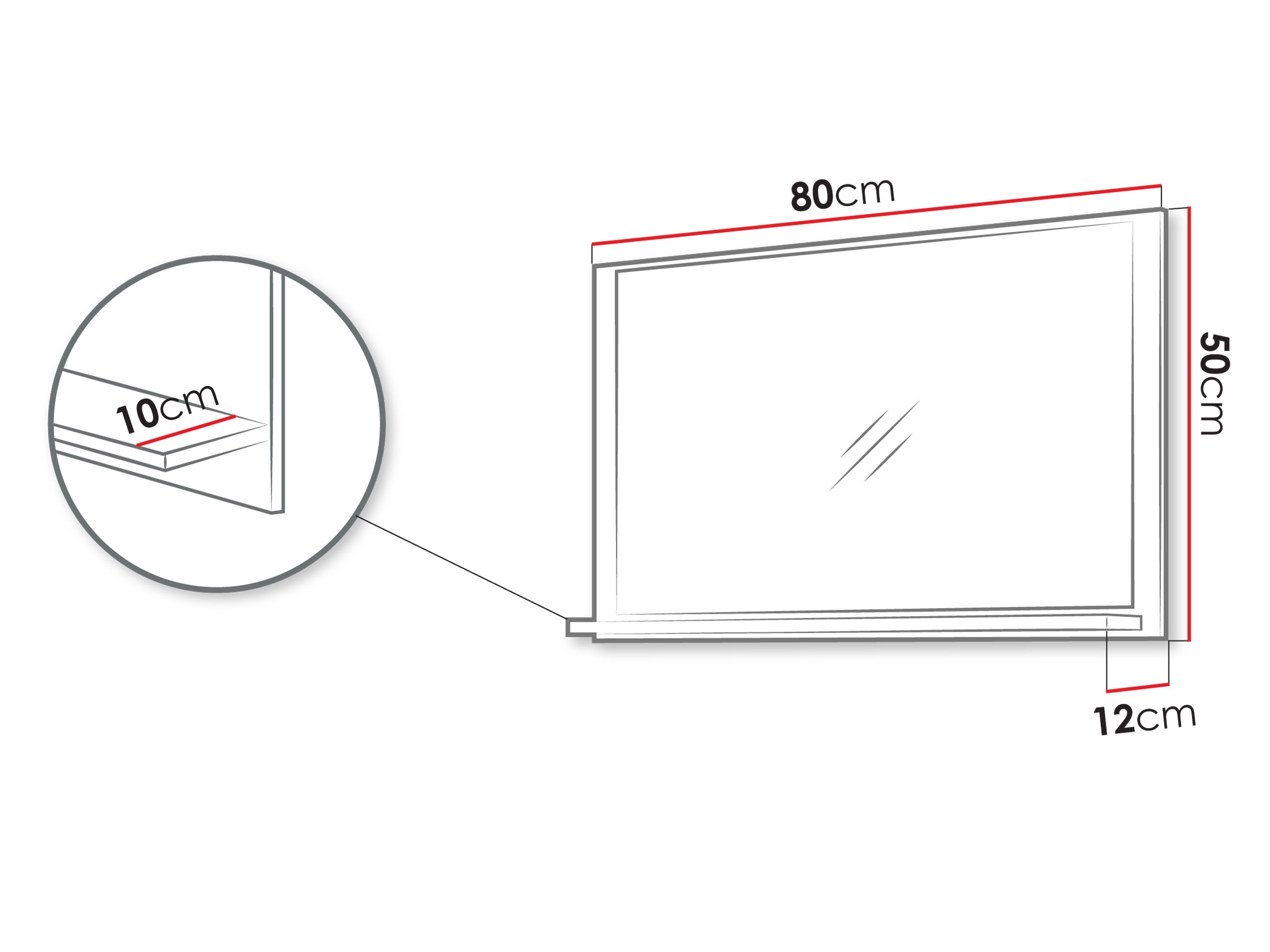 Bathroom mirror Sodalis (Cashmere)