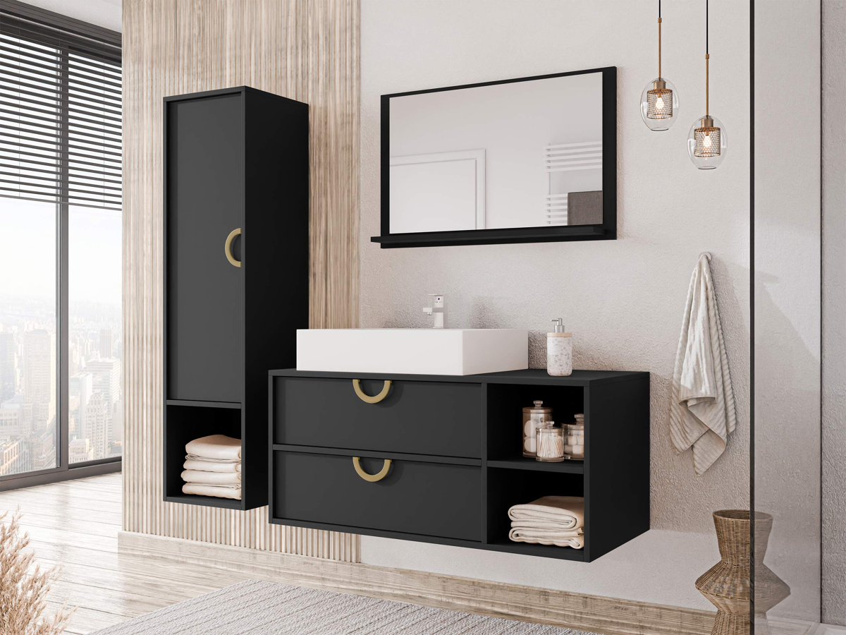 Bathroom set Providence 196 (Black)
