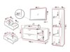 Bathroom set Providence 196 (Black)