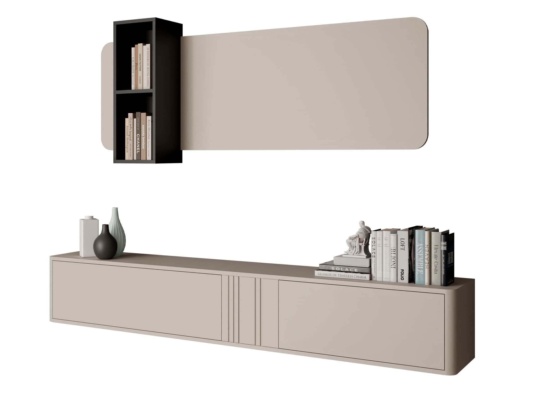 TV stand Dormele 121 (Cashmere)