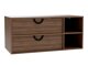Wall-mounted bathroom cabinet for washbasin Providence 193 (Walnut)