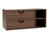 Wall-mounted bathroom cabinet for washbasin Providence 193 (Walnut)