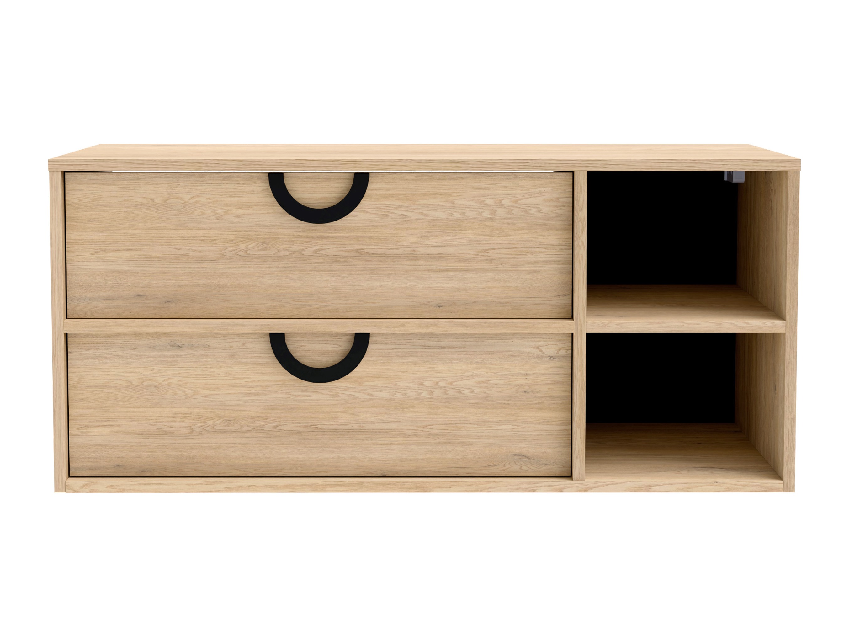 Wall-mounted bathroom cabinet for washbasin Sodalis (Oak)