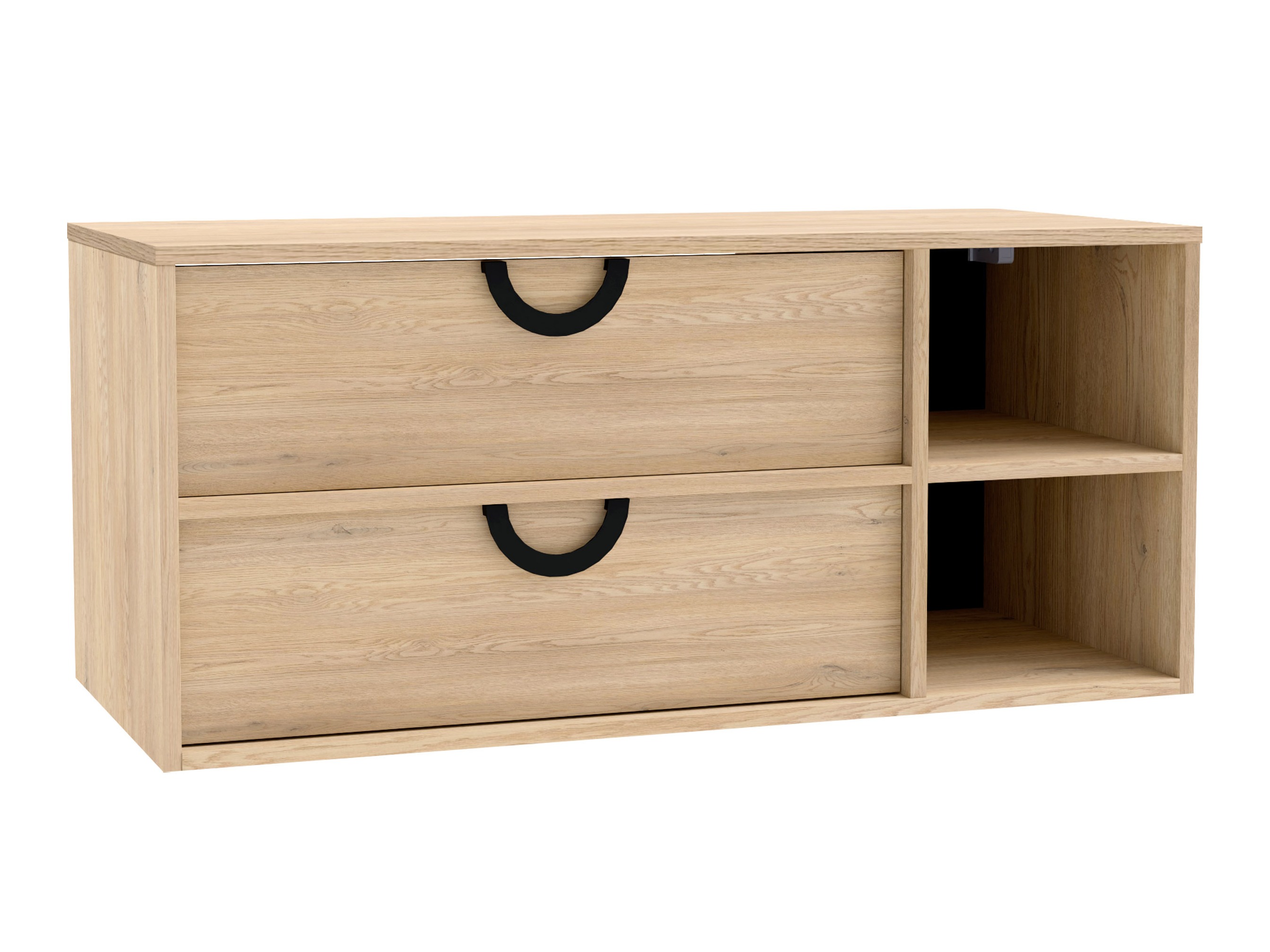 Wall-mounted bathroom cabinet for washbasin Sodalis (Oak)