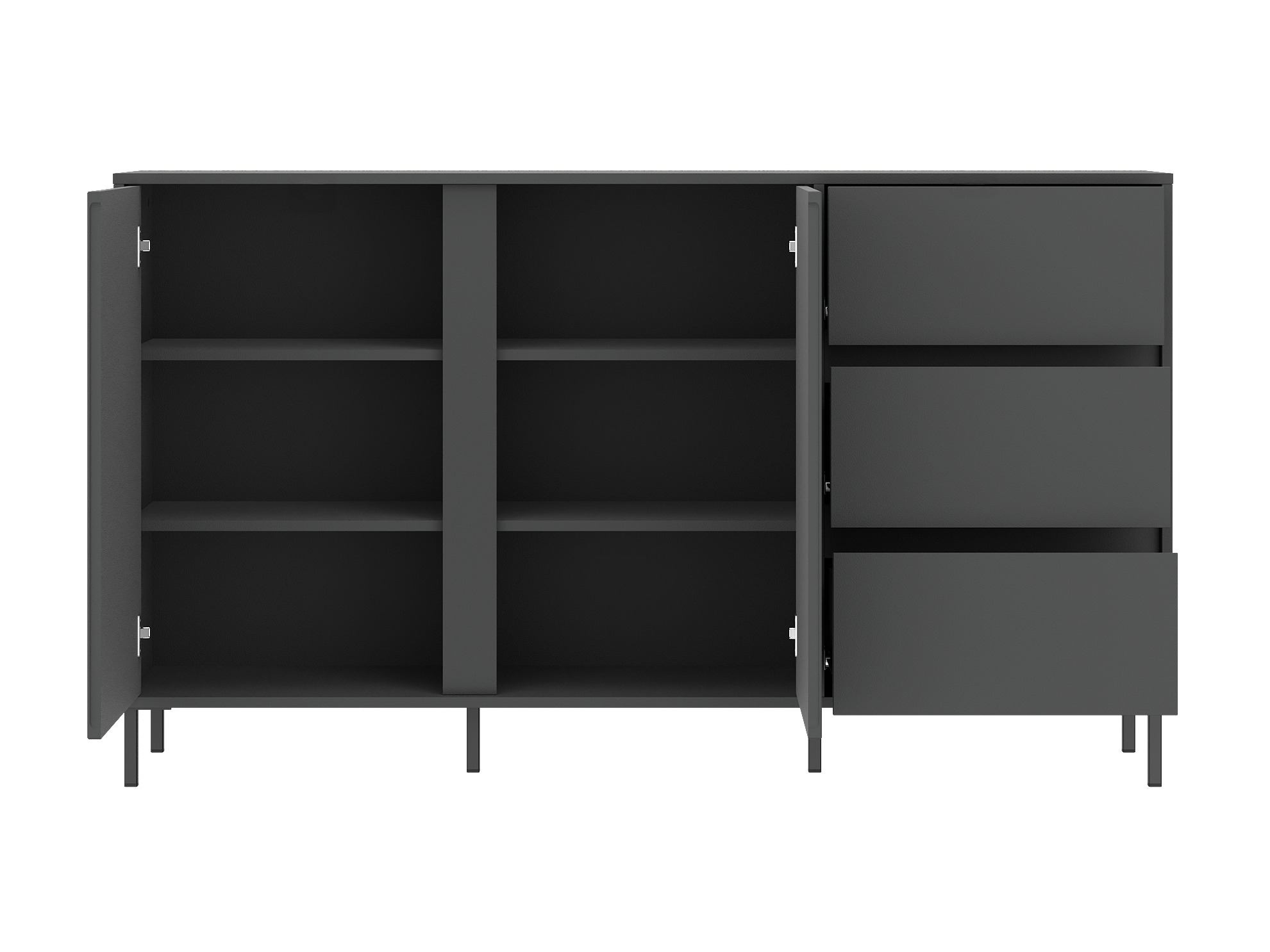 Chest of drawers Ruvrevi 102 (Anthracite)