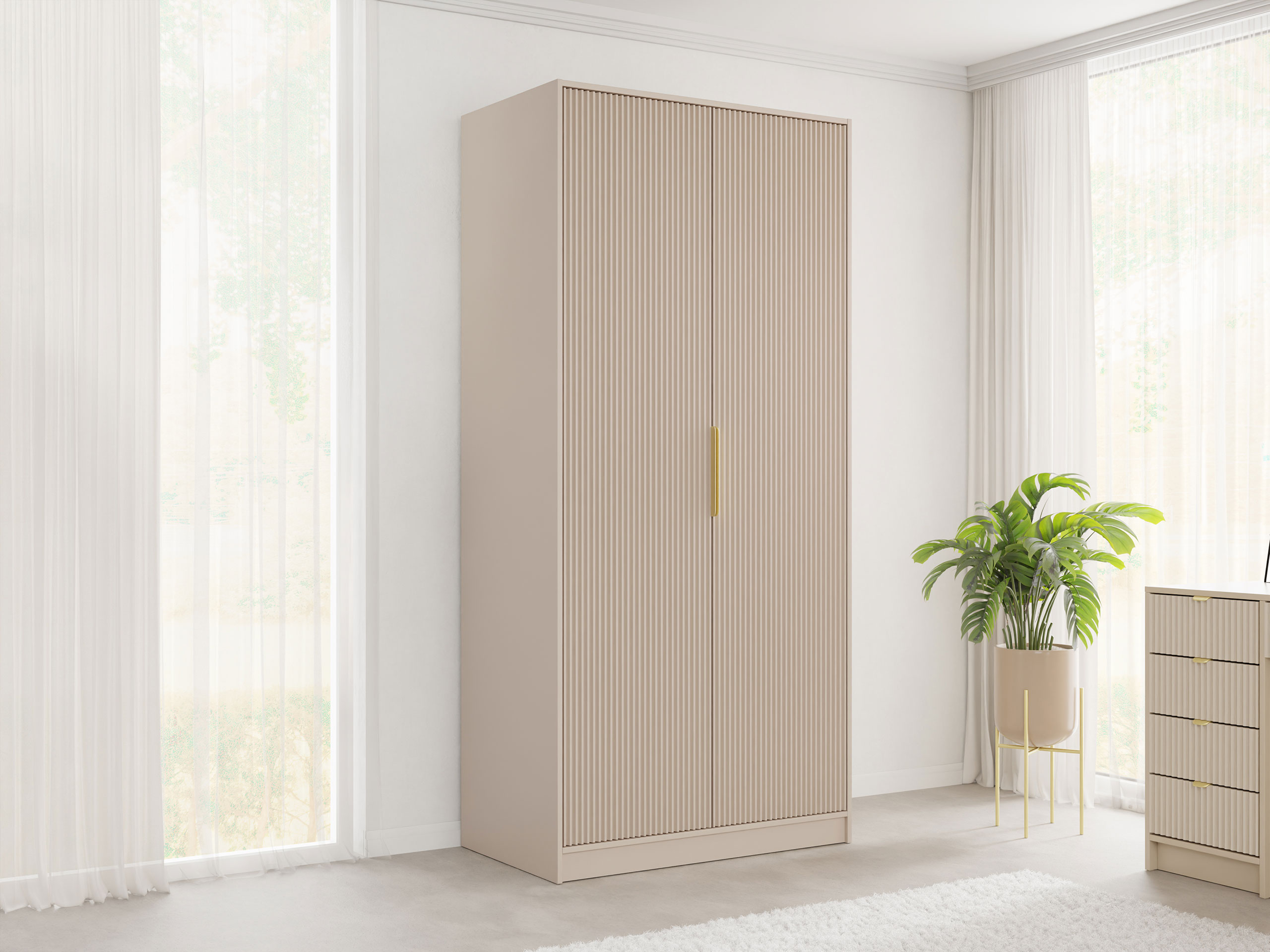 Wardrobe Comfivo Larmire 122 (Beige)