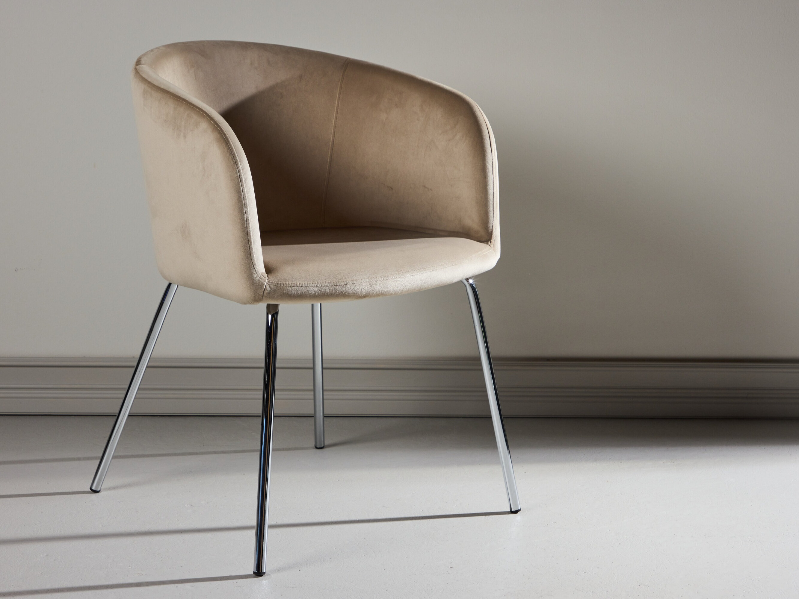Chair Dallas 2603 (Beige + Silver)