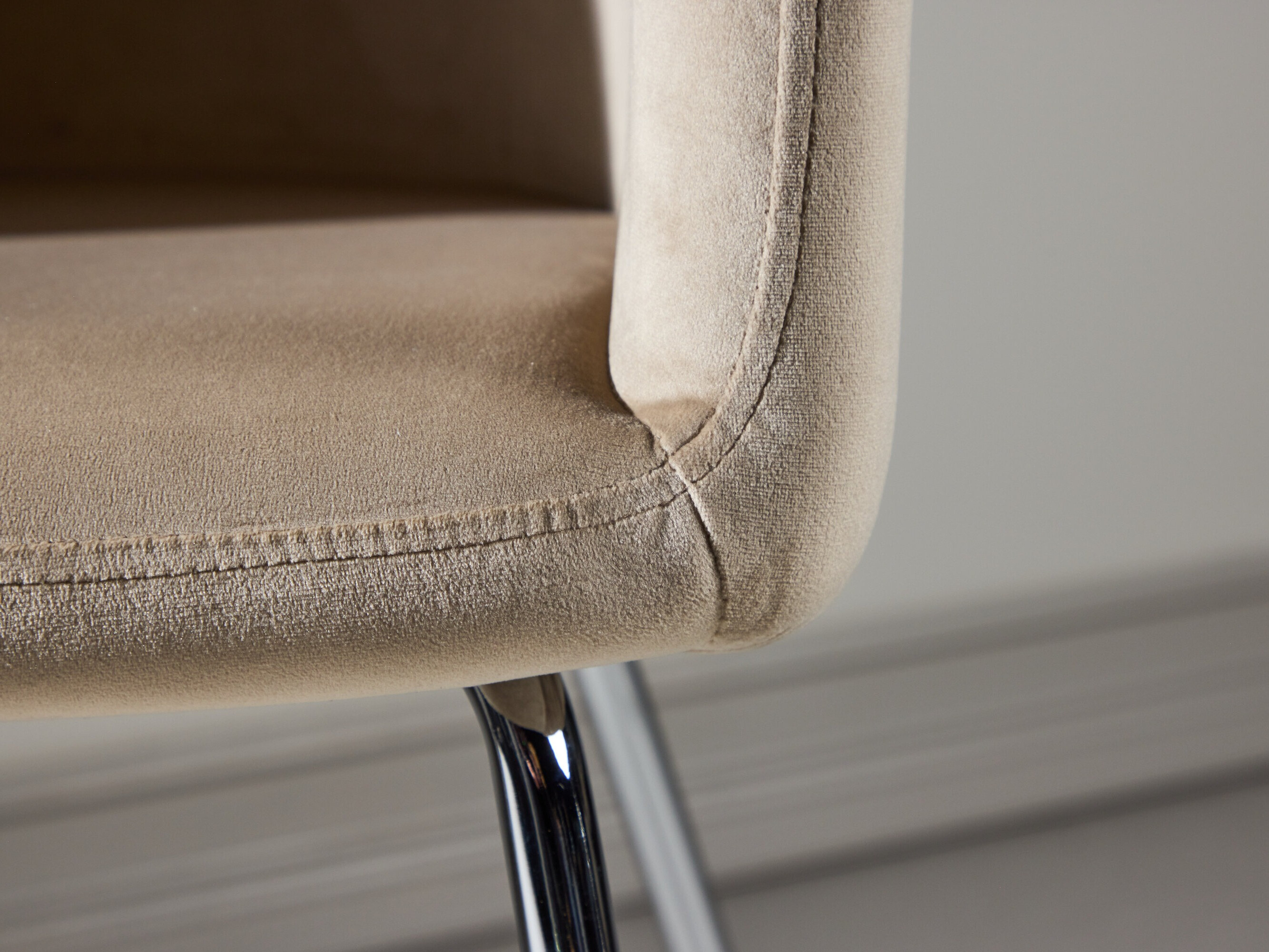 Chair Dallas 2603 (Beige + Silver)