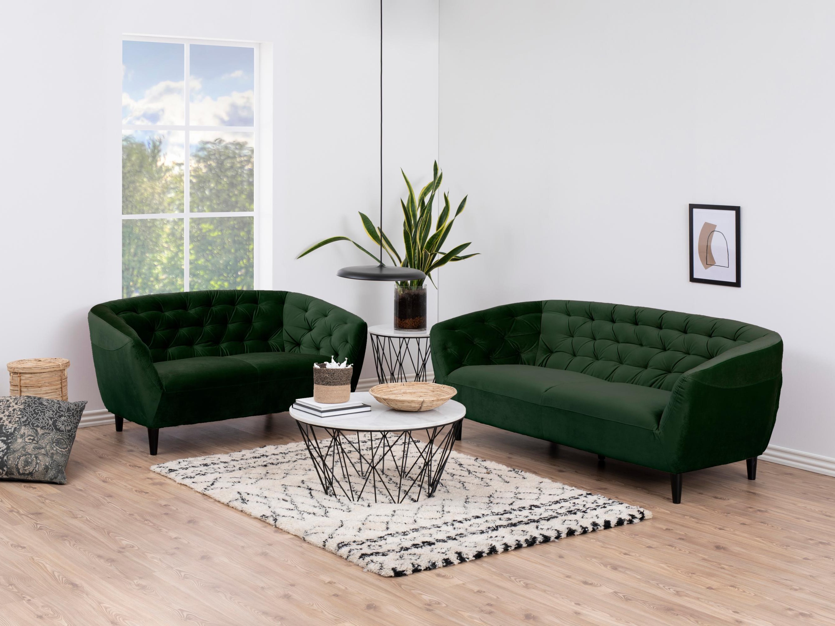 Chesterfield sofa Norsica 260 (Dark green)