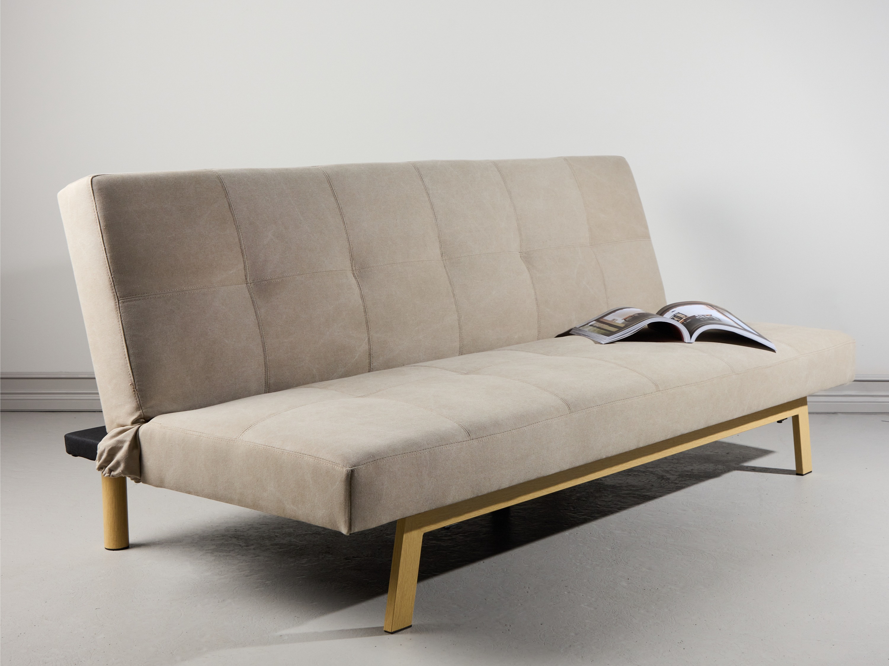 Sofa bed Dallas 1710 (Beige + Oak)