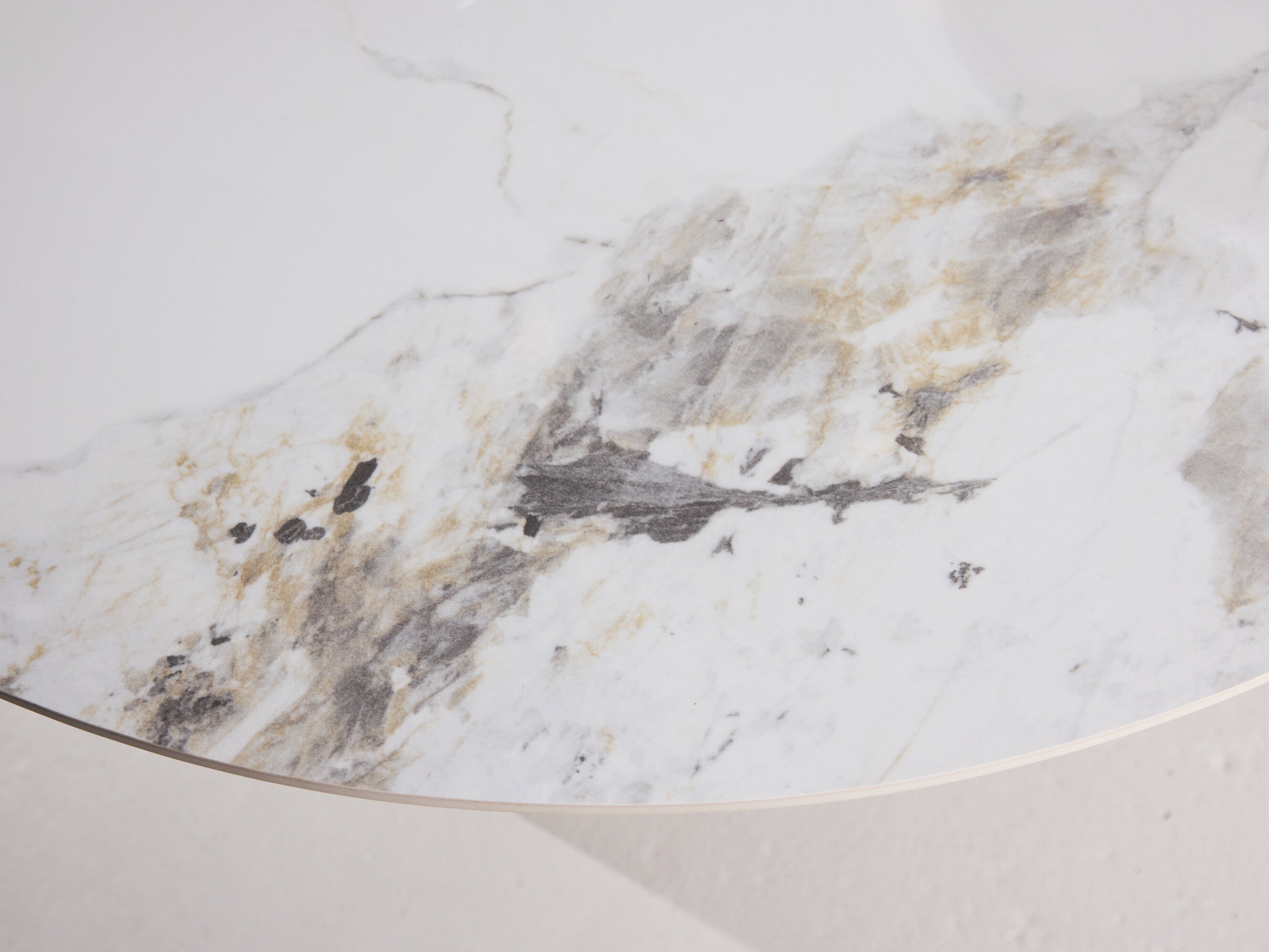 Table Dallas 4451 (White marble + Beige)