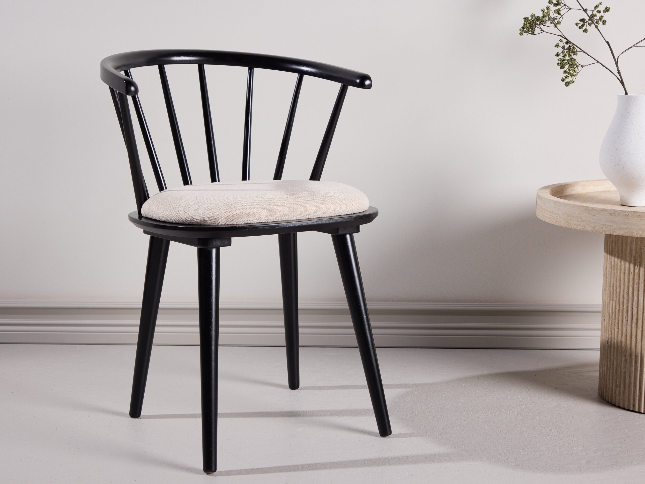 Chair Dallas 4953 (Black + Beige)