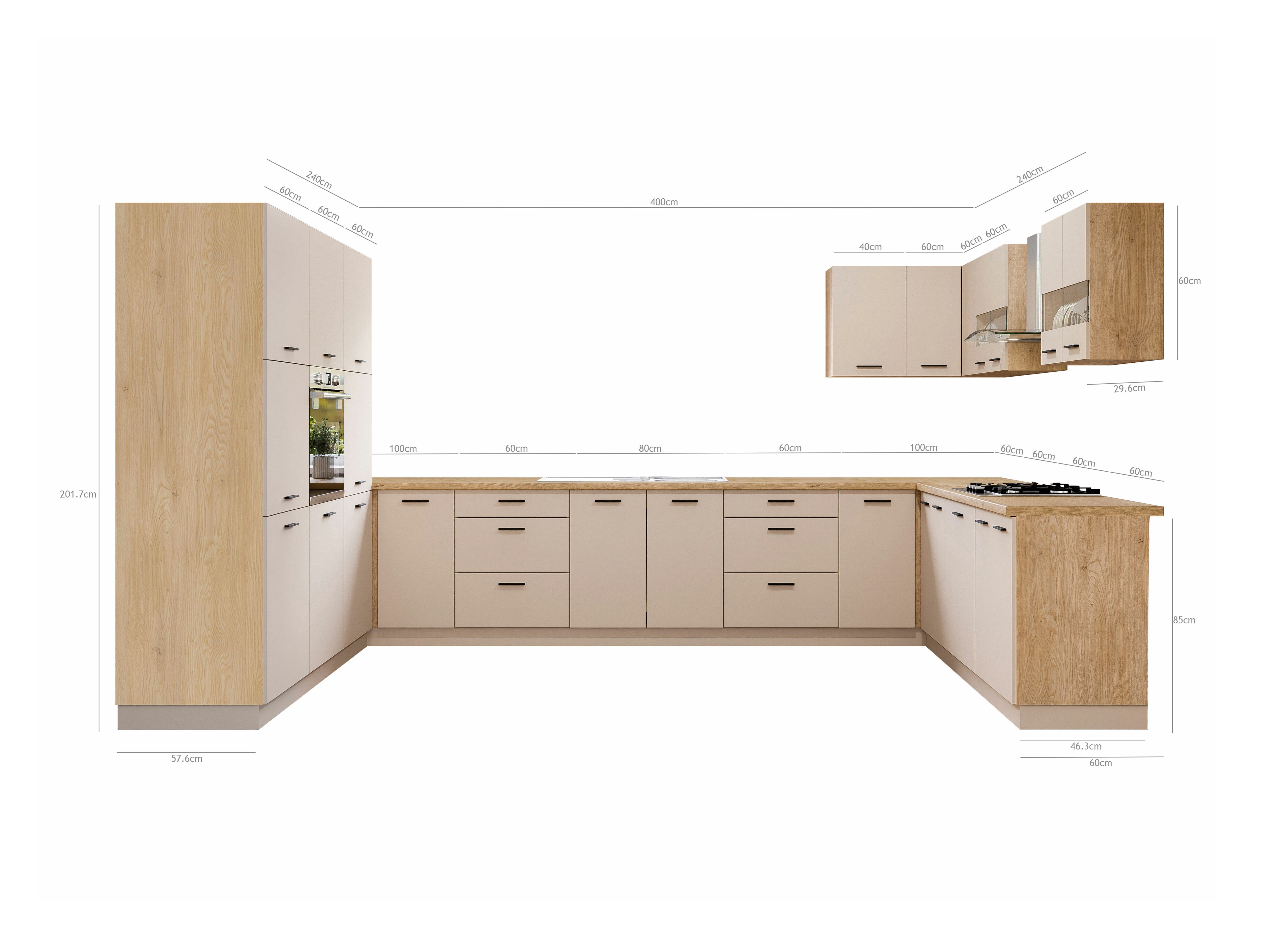 Modular kitchen set Ati Cashmere 134
