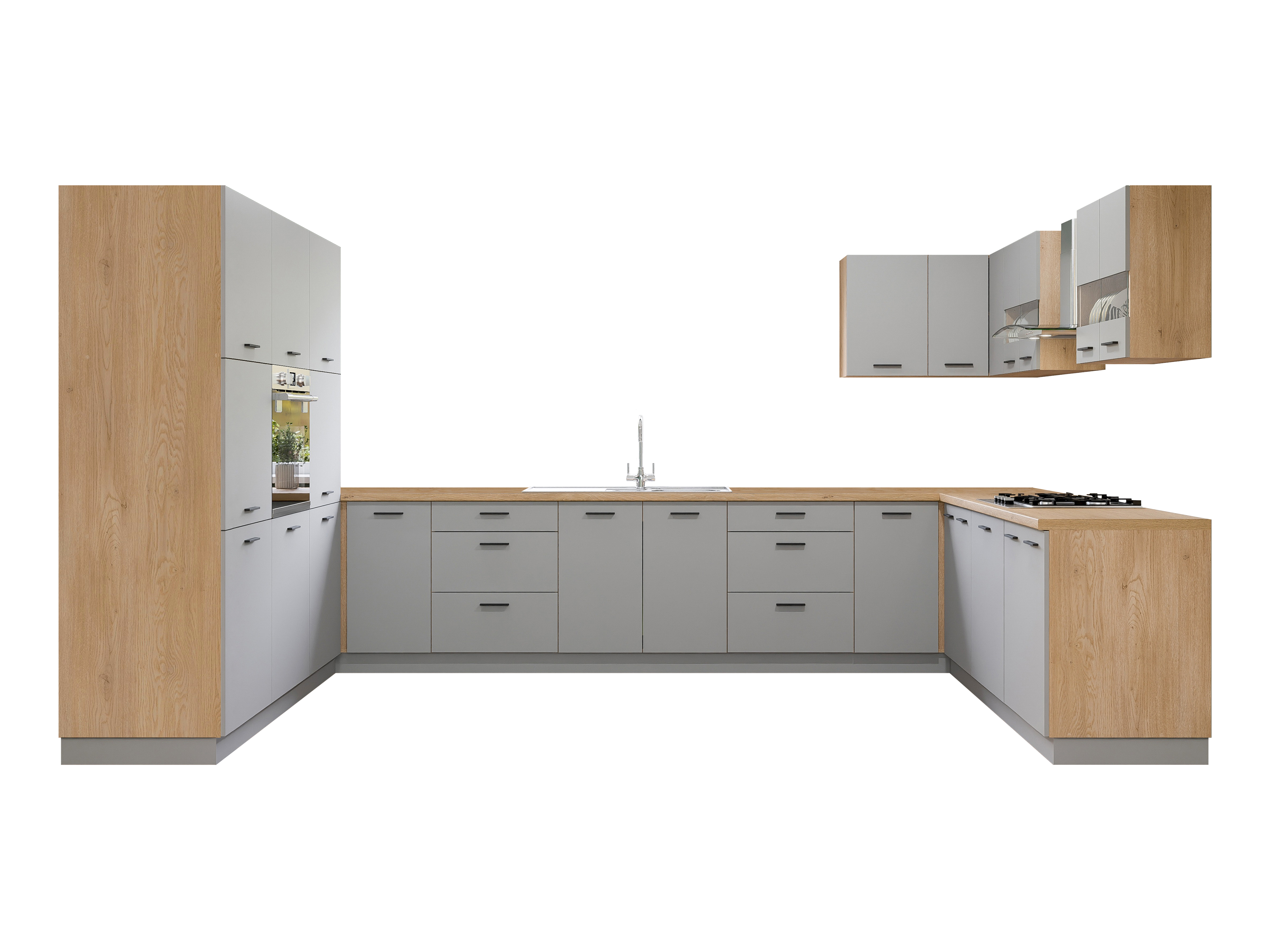 Modular kitchen set Ati Grey 132