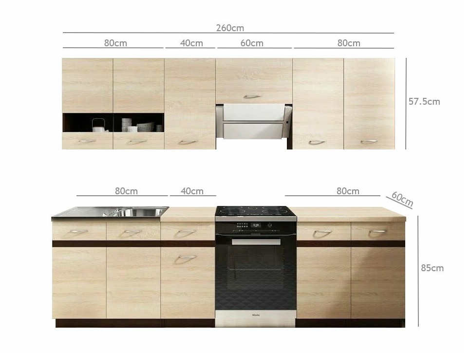 Modular kitchen set Eli Light 113