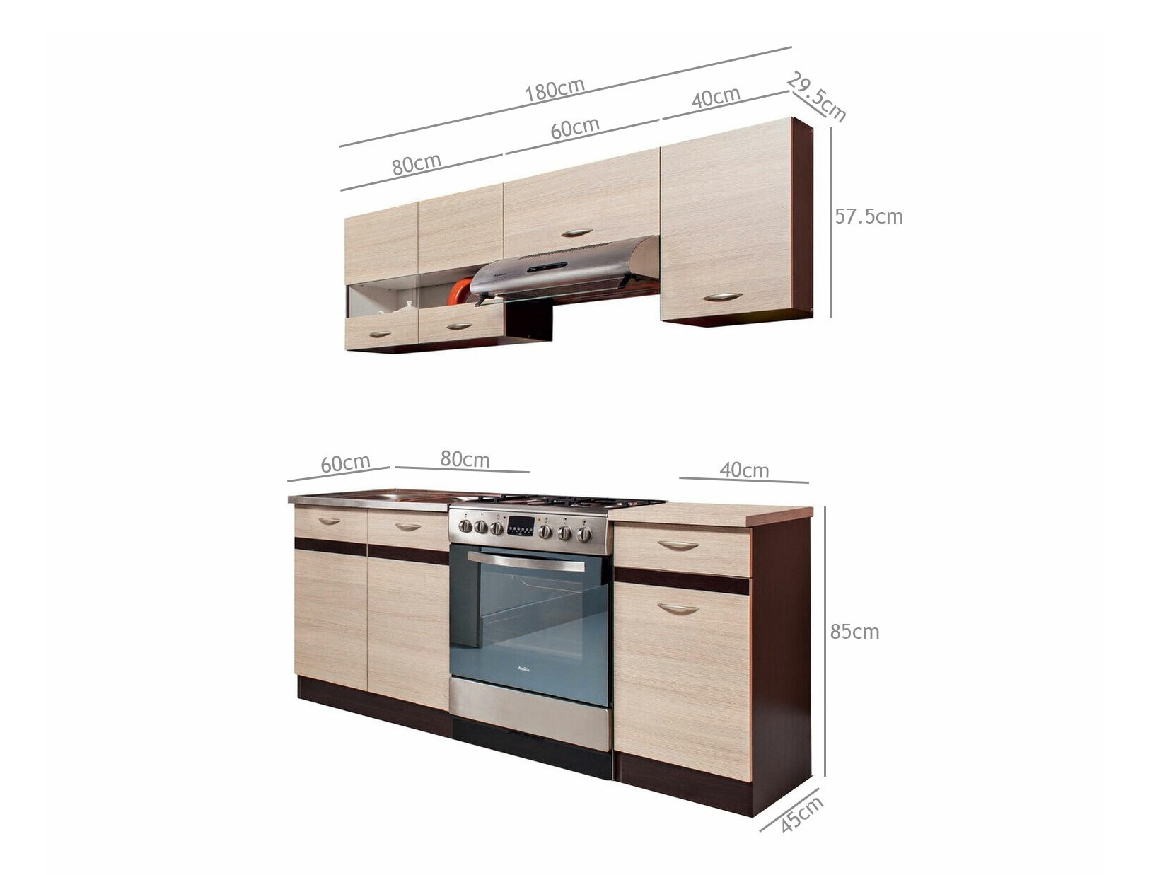 Modular kitchen set Eli Light 110