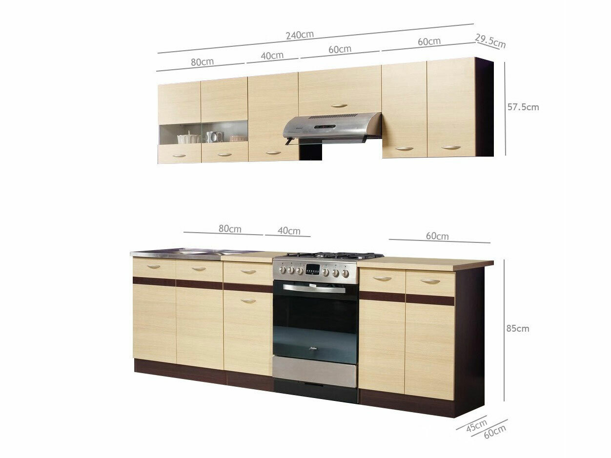 Modular kitchen set Eli Light 112