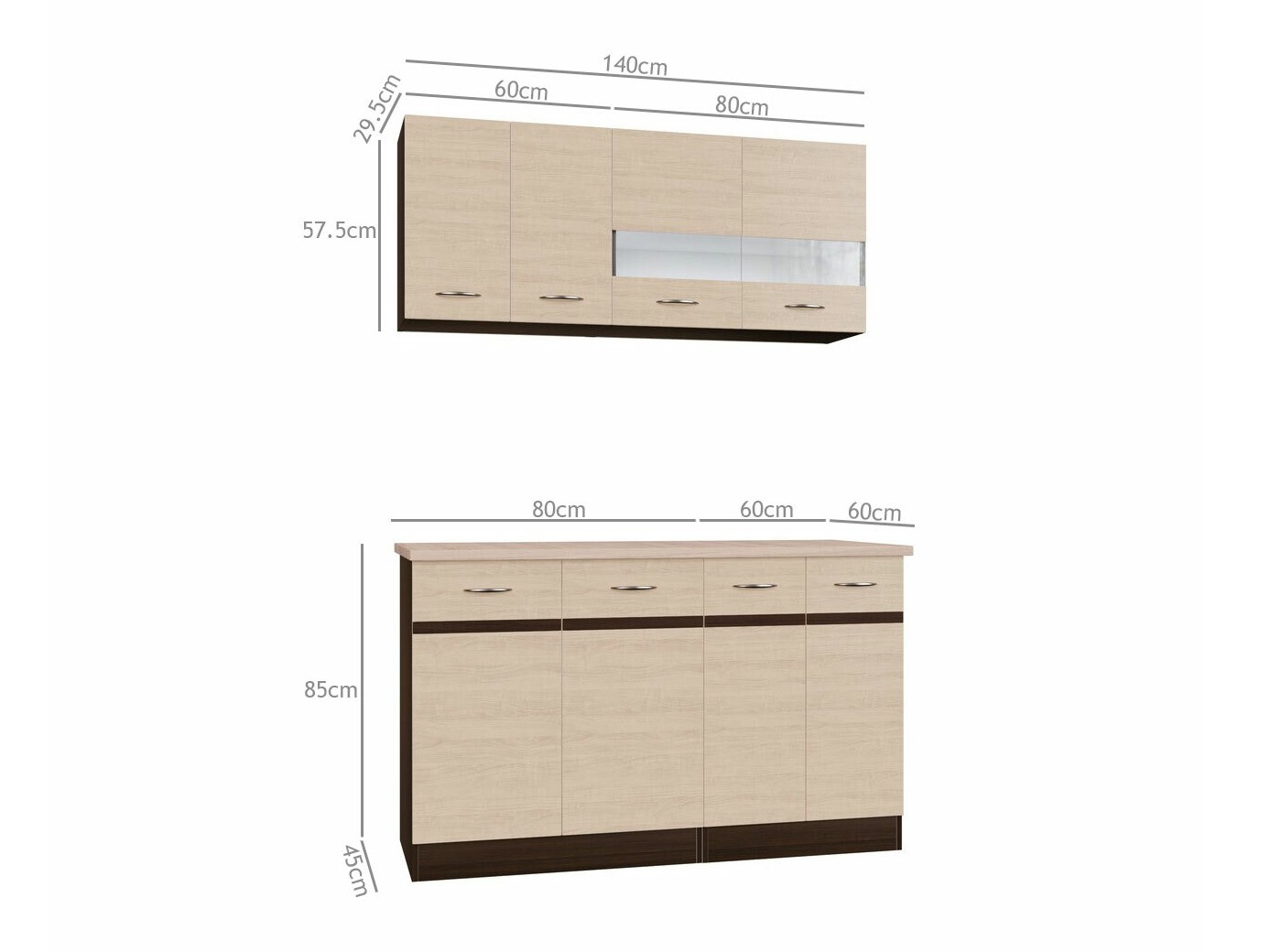 Modular kitchen set Eli Light 117