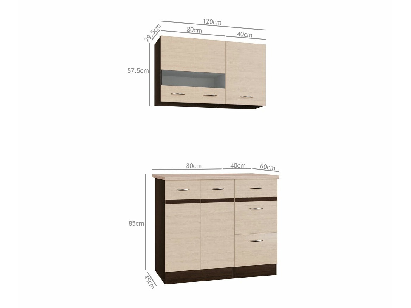 Modular kitchen set Eli Light 118