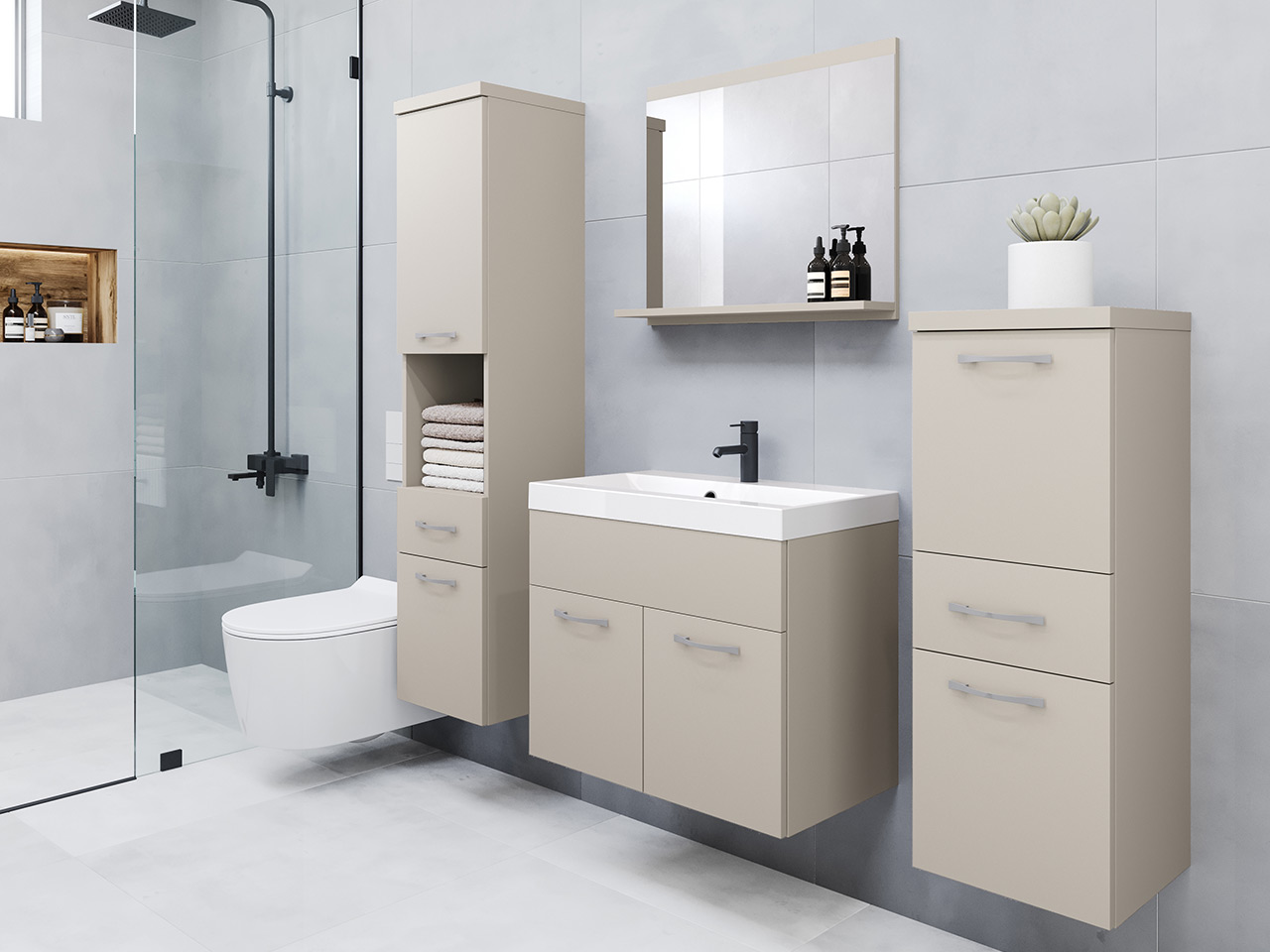Bathroom set Sarasota 109 (Cashmere)