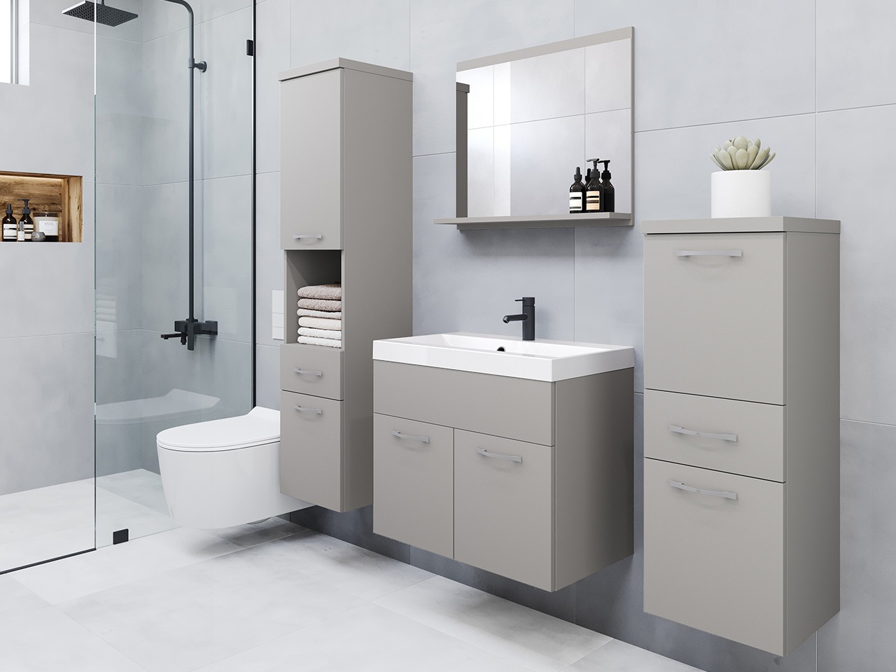 Bathroom set Sarasota 109 (Grey)