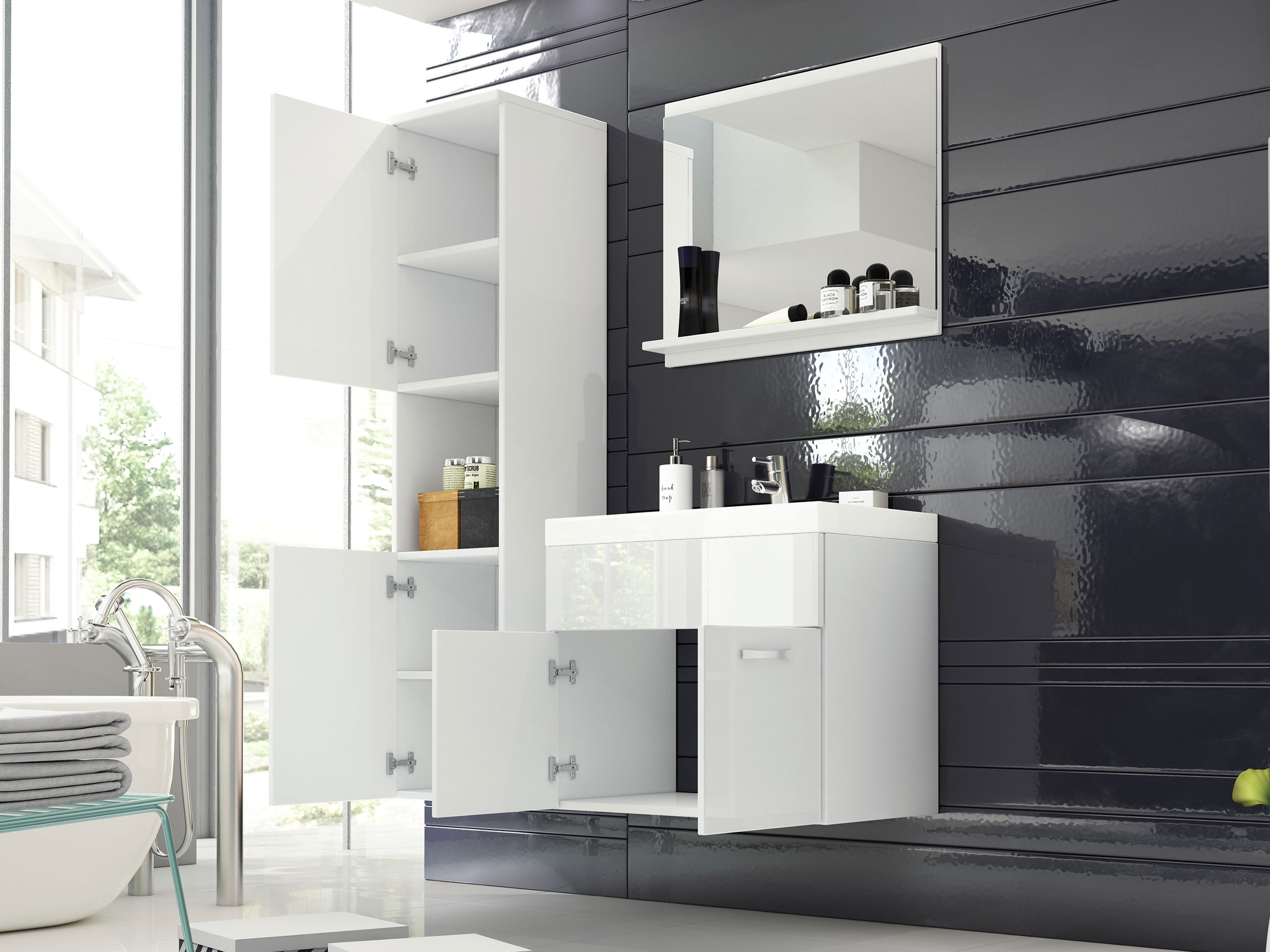 Bathroom set Sarasota 122 (Graphite)