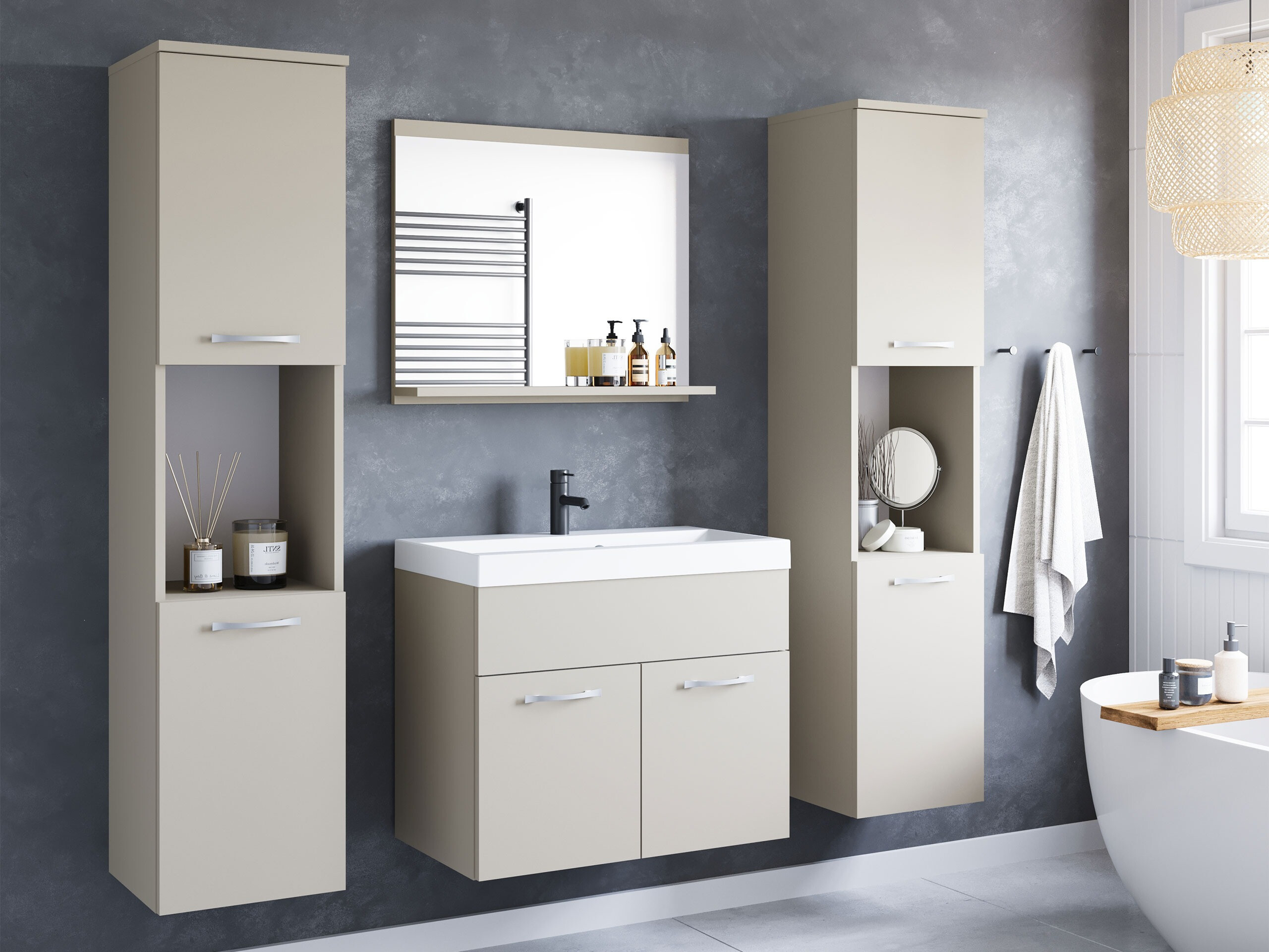 Bathroom set Sarasota 123 (Cashmere)
