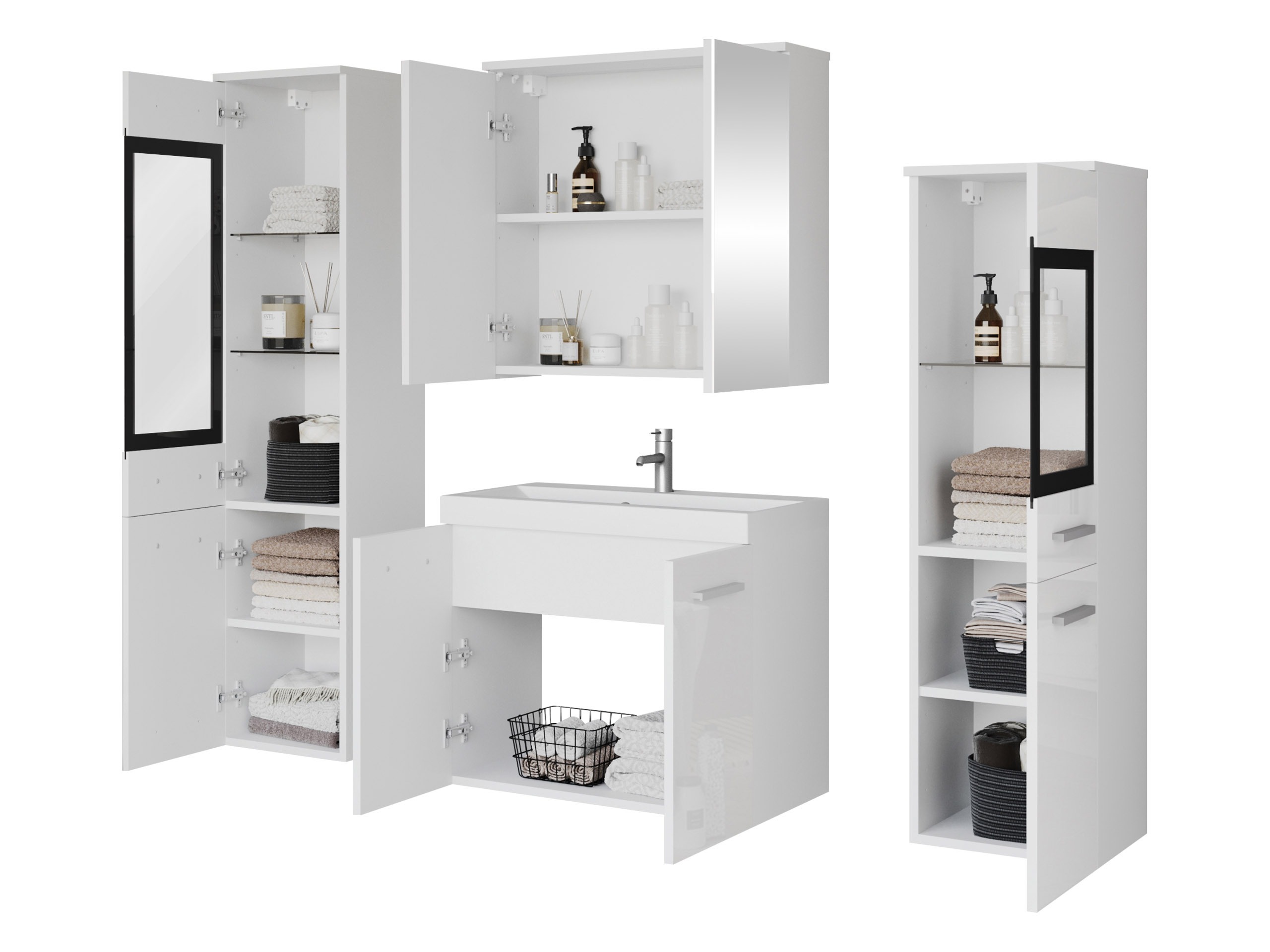 Bathroom set Scientia III (Dusty green)