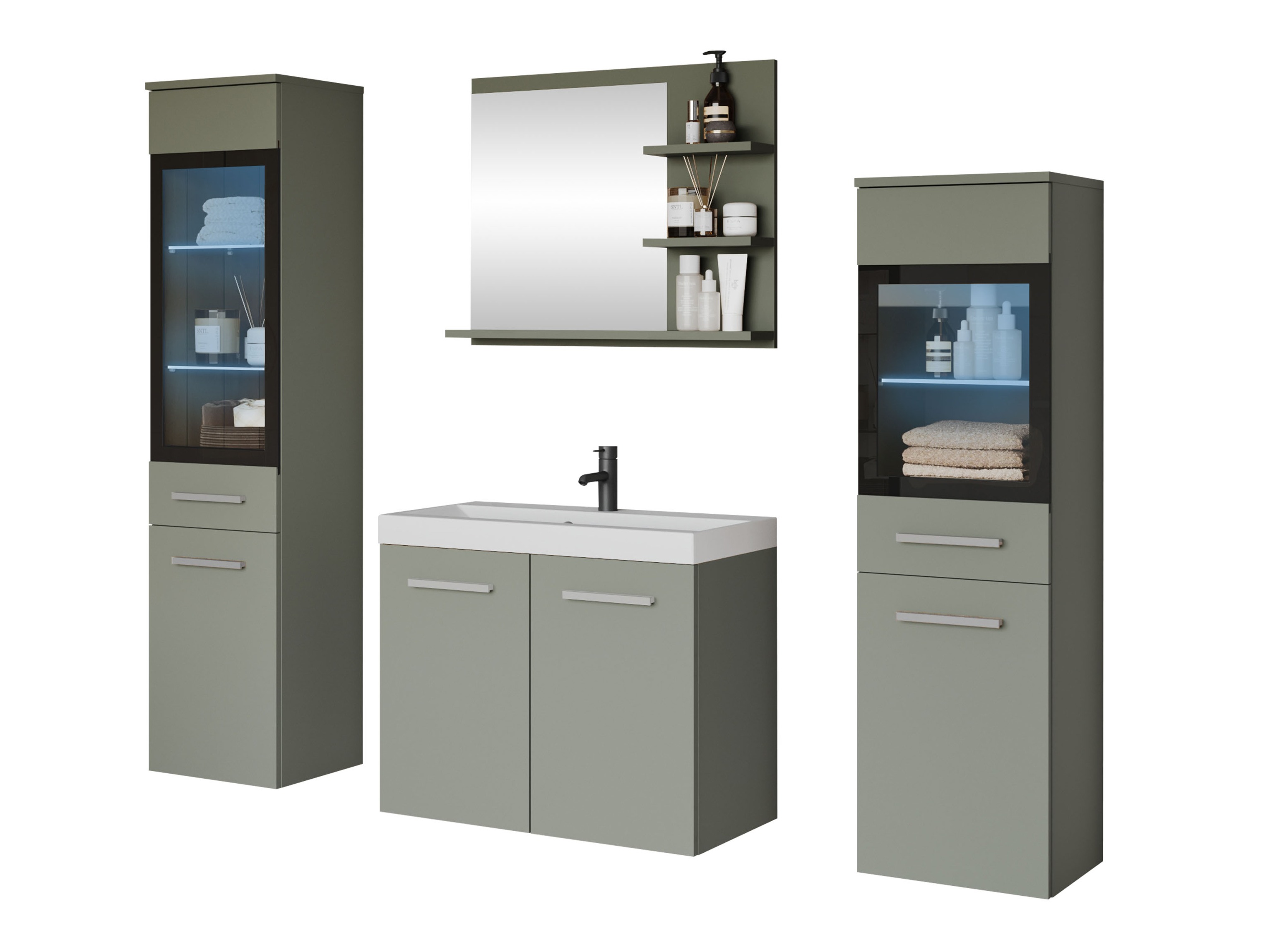 Bathroom set Scientia IV (Dusty green)