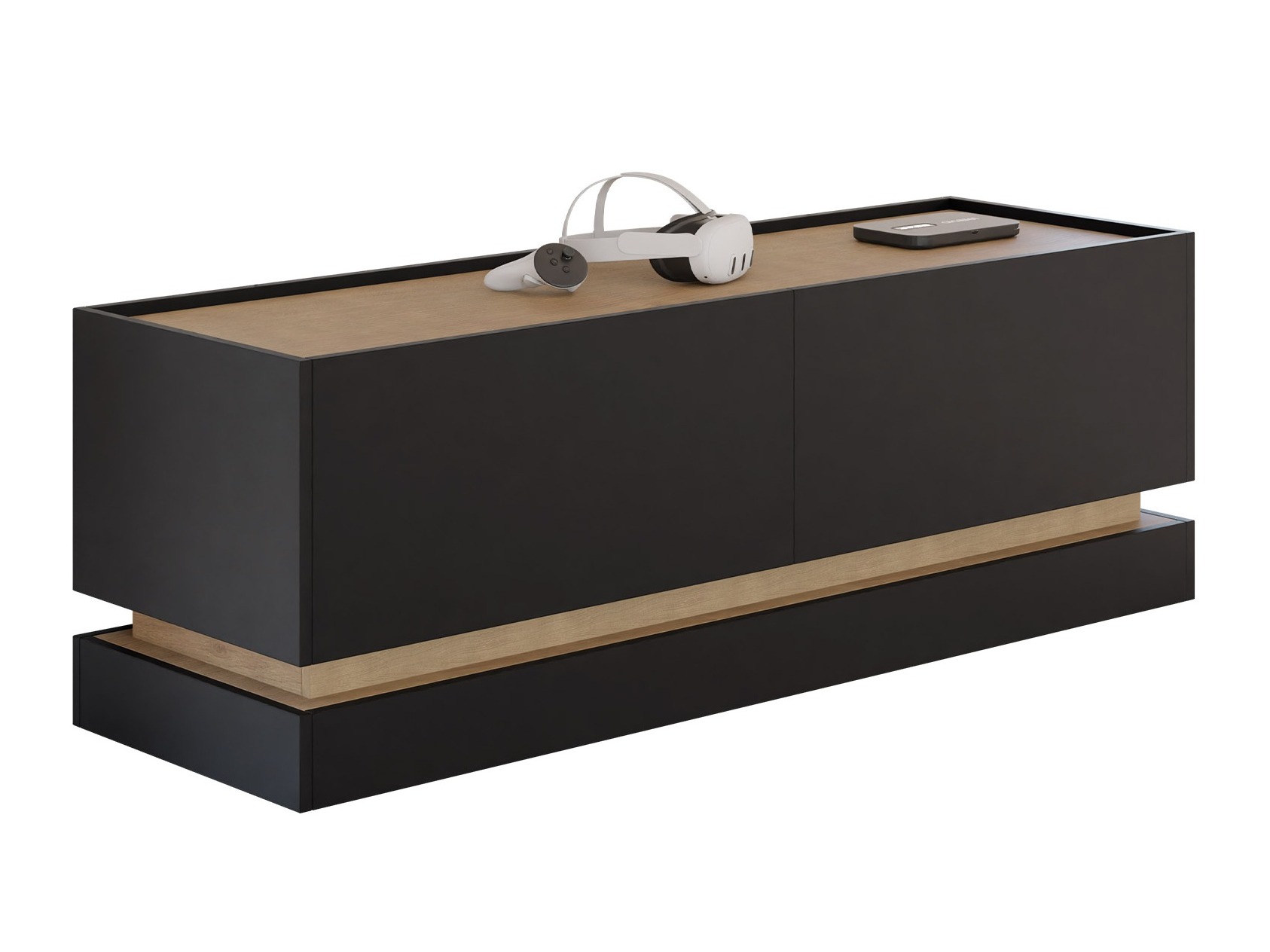 TV stand Comfivo Dalvenu 105 (Black + Oak)