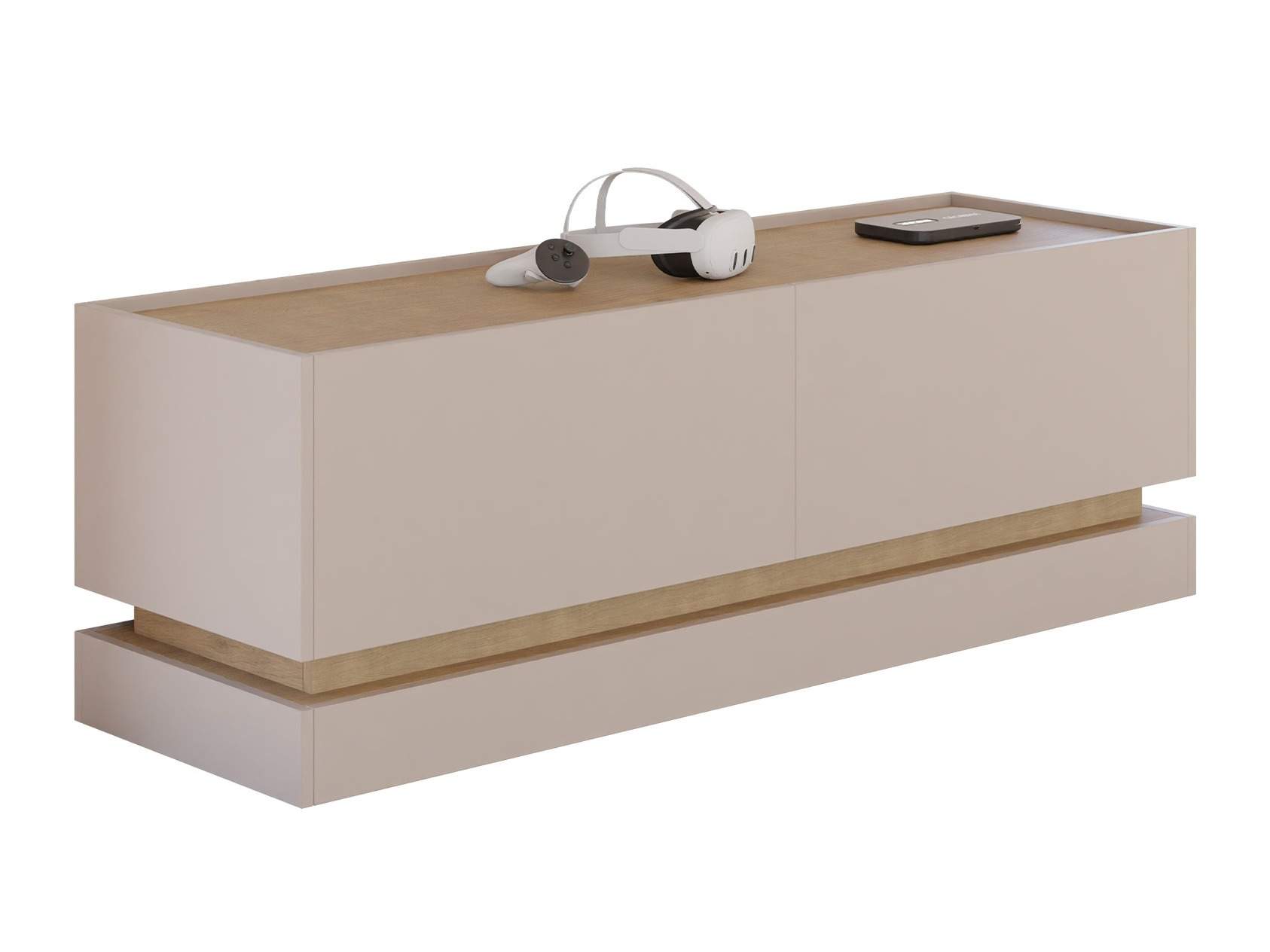 TV stand Comfivo Dalvenu 105 (Light brown + Oak)