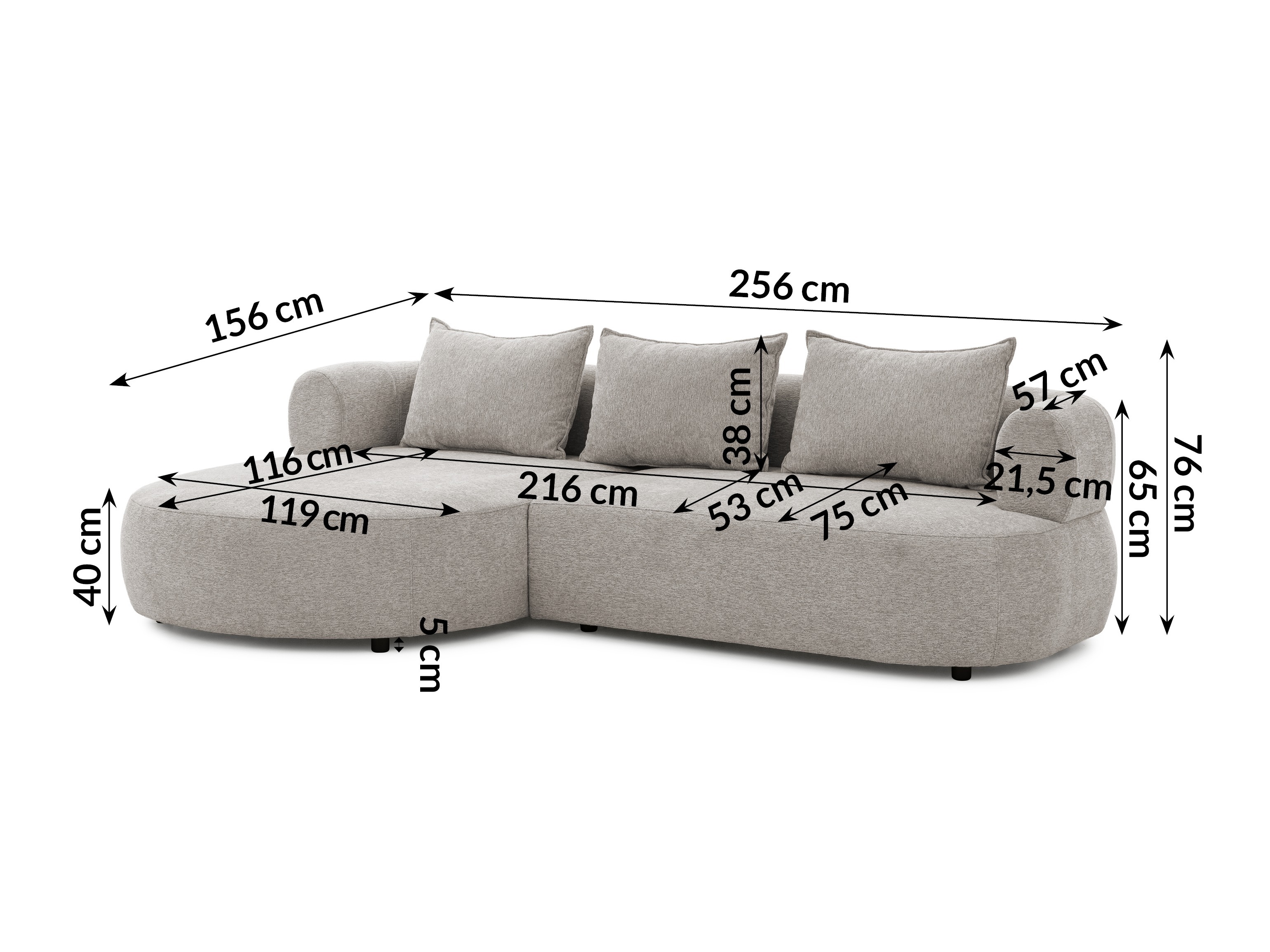 Corner sofa Rocklin 101 (Toro 145)
