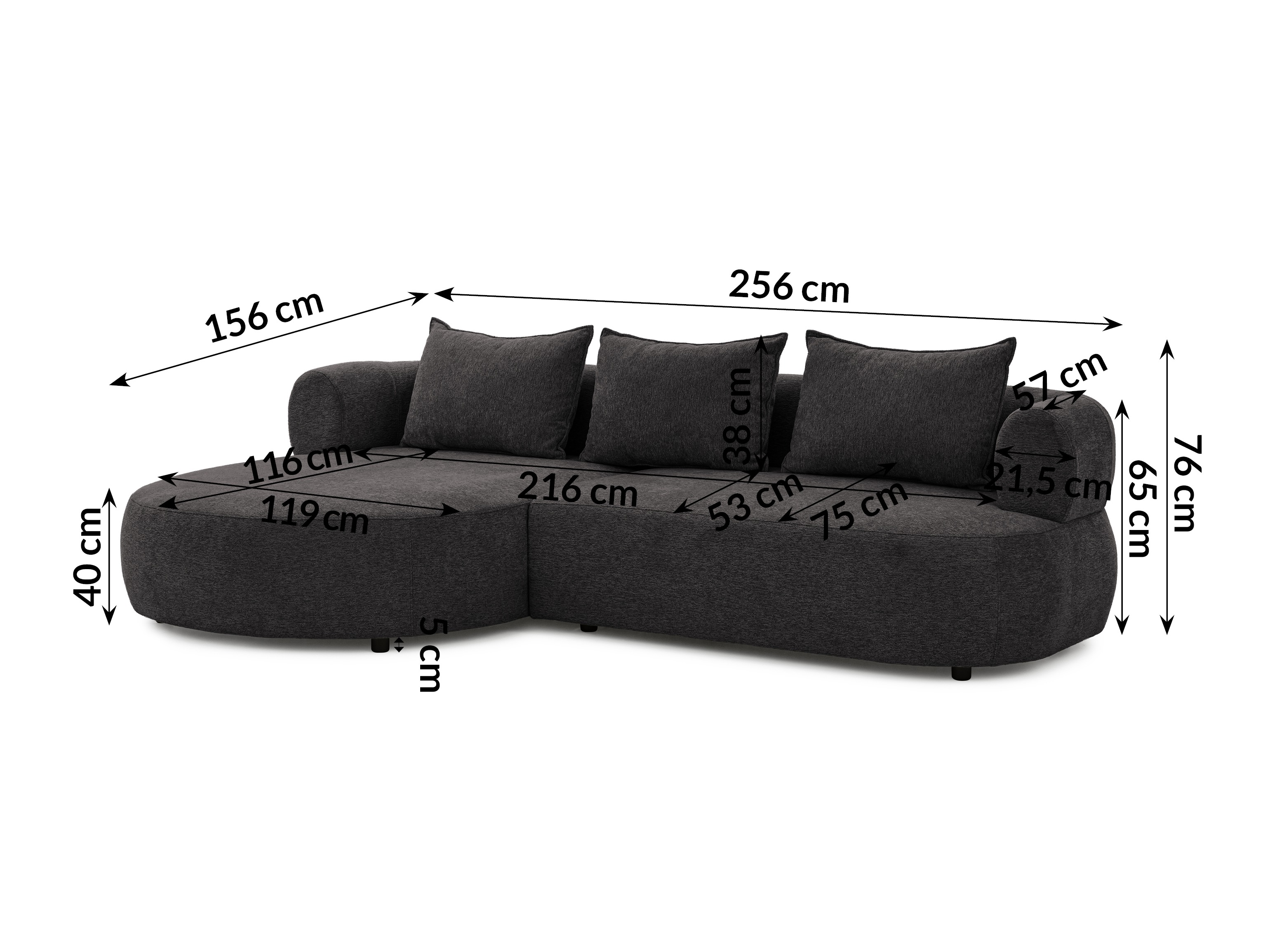 Corner sofa Rocklin 101 (Toro 150)