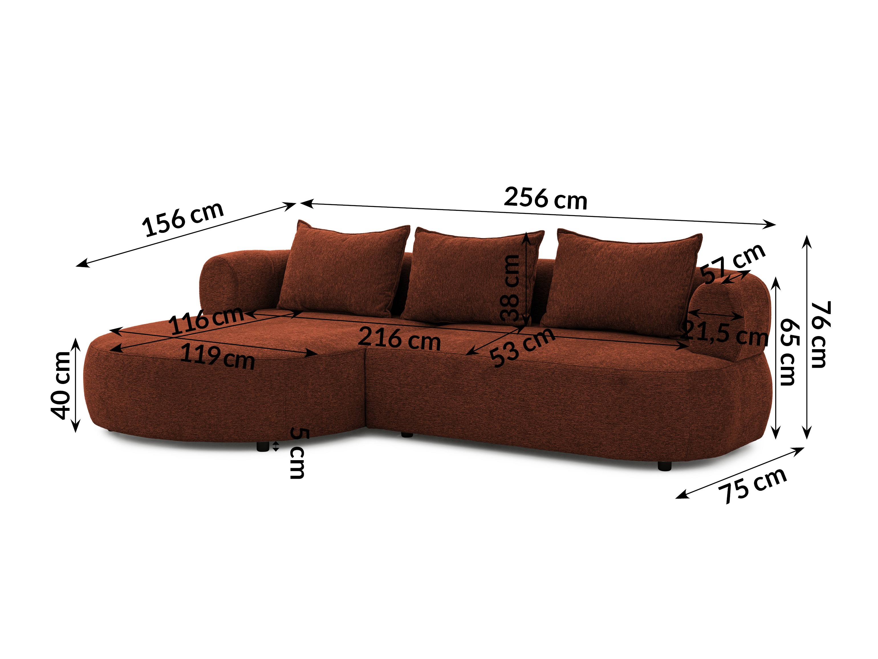 Corner sofa Rocklin 101 (Toro 155)
