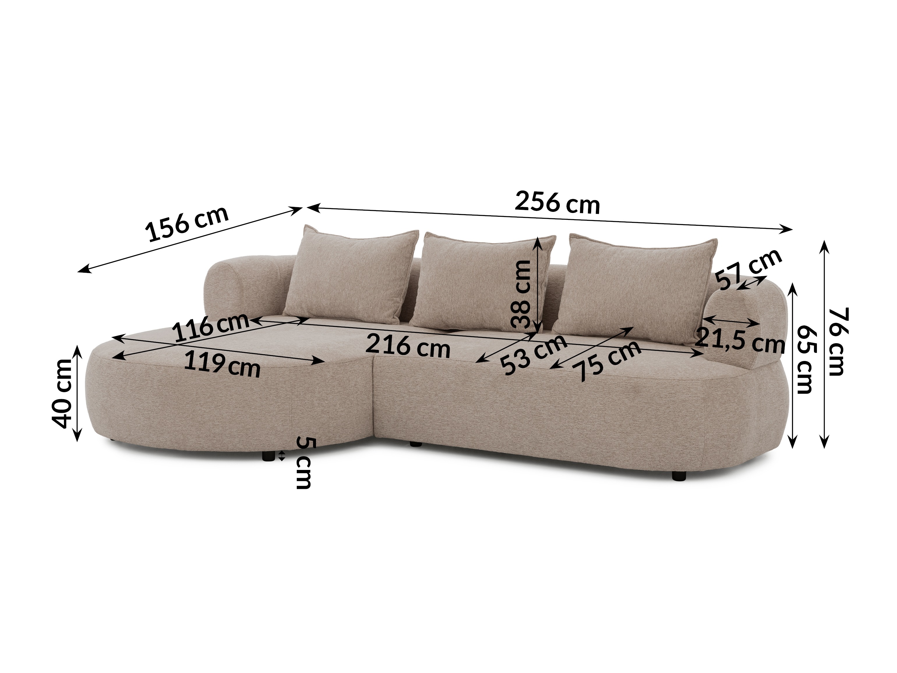 Corner sofa Rocklin 101 (Toro 30)
