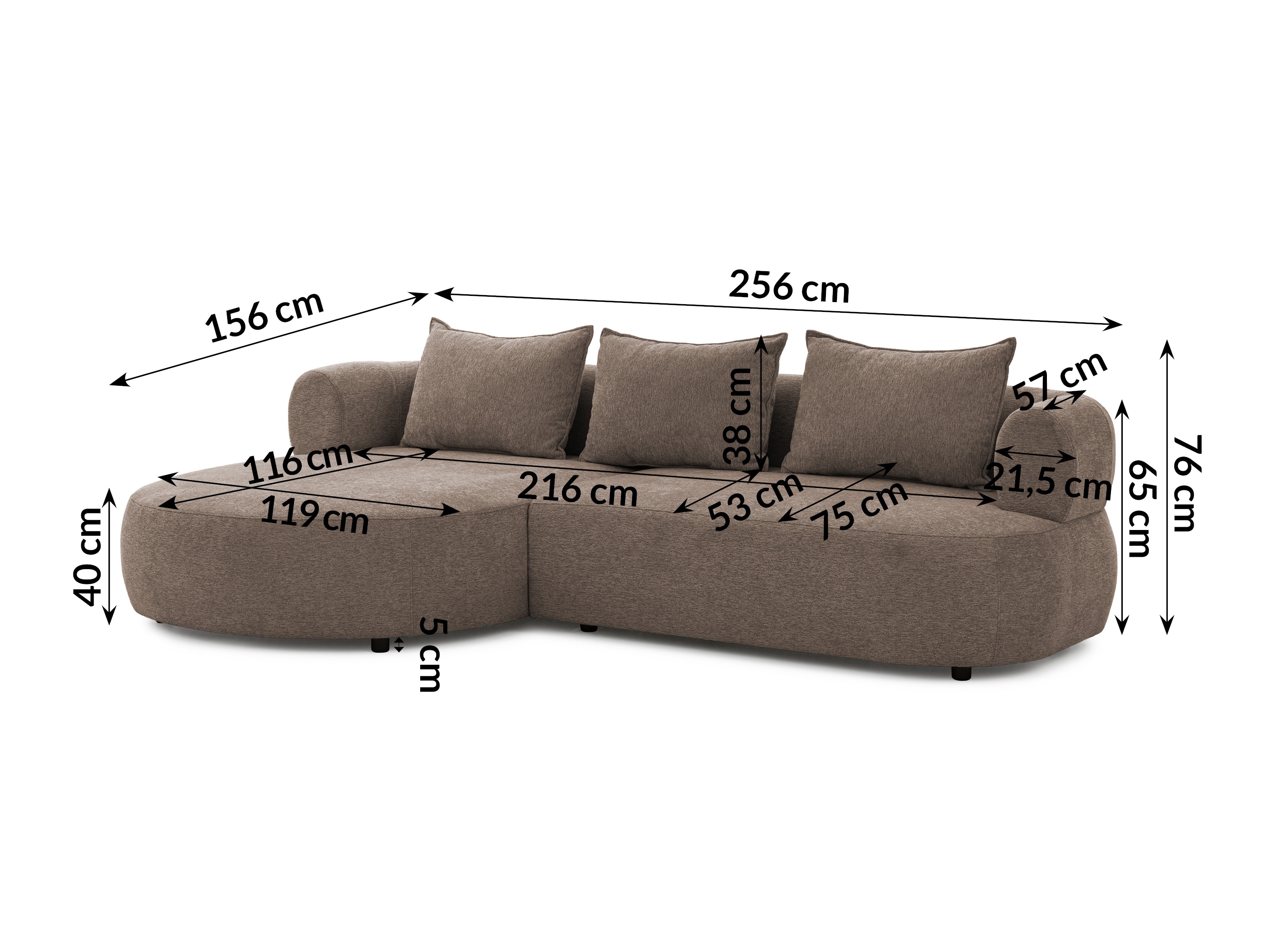 Corner sofa Rocklin 101 (Toro 45)