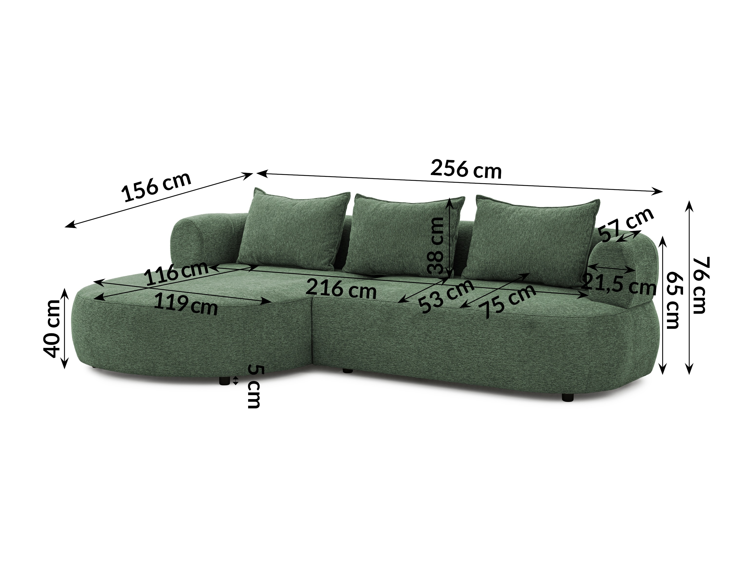 Corner sofa Rocklin 101 (Toro 95)