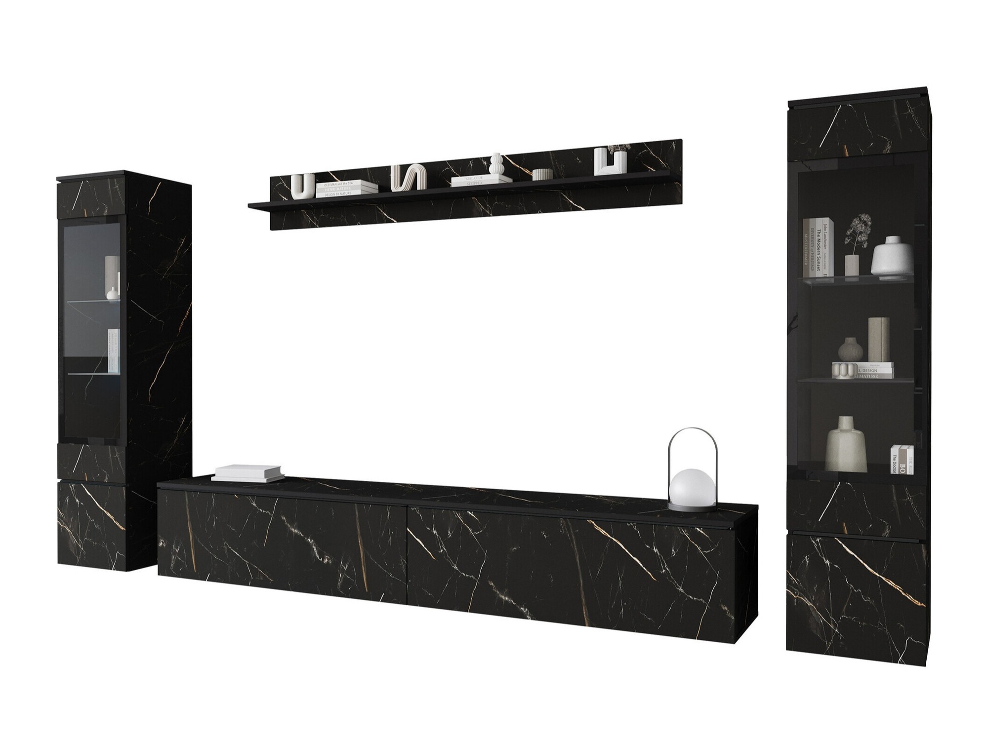 Living room set Mirfivo 101 (Black marble)