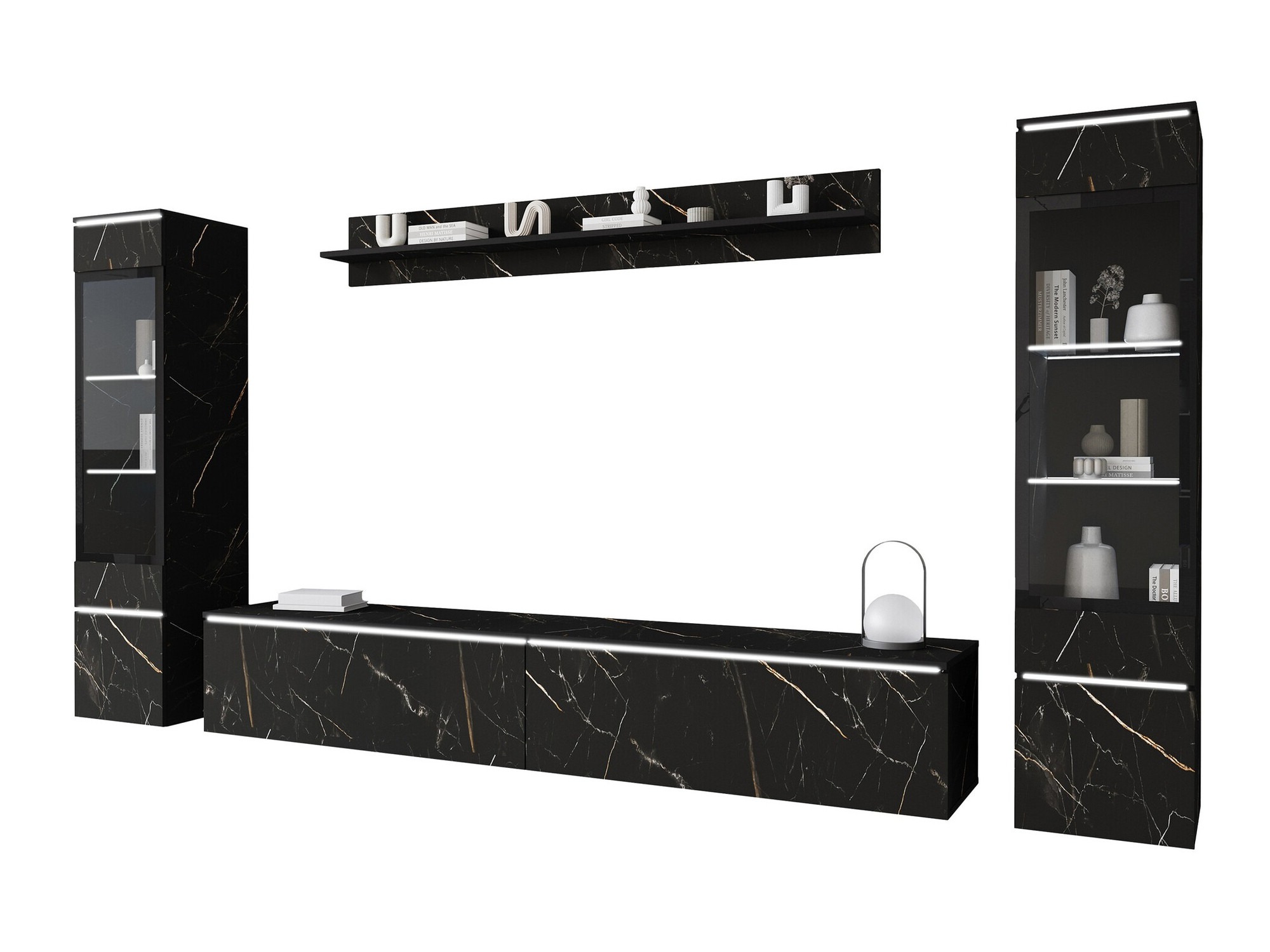 Living room set Mirfivo 101 (Black marble)