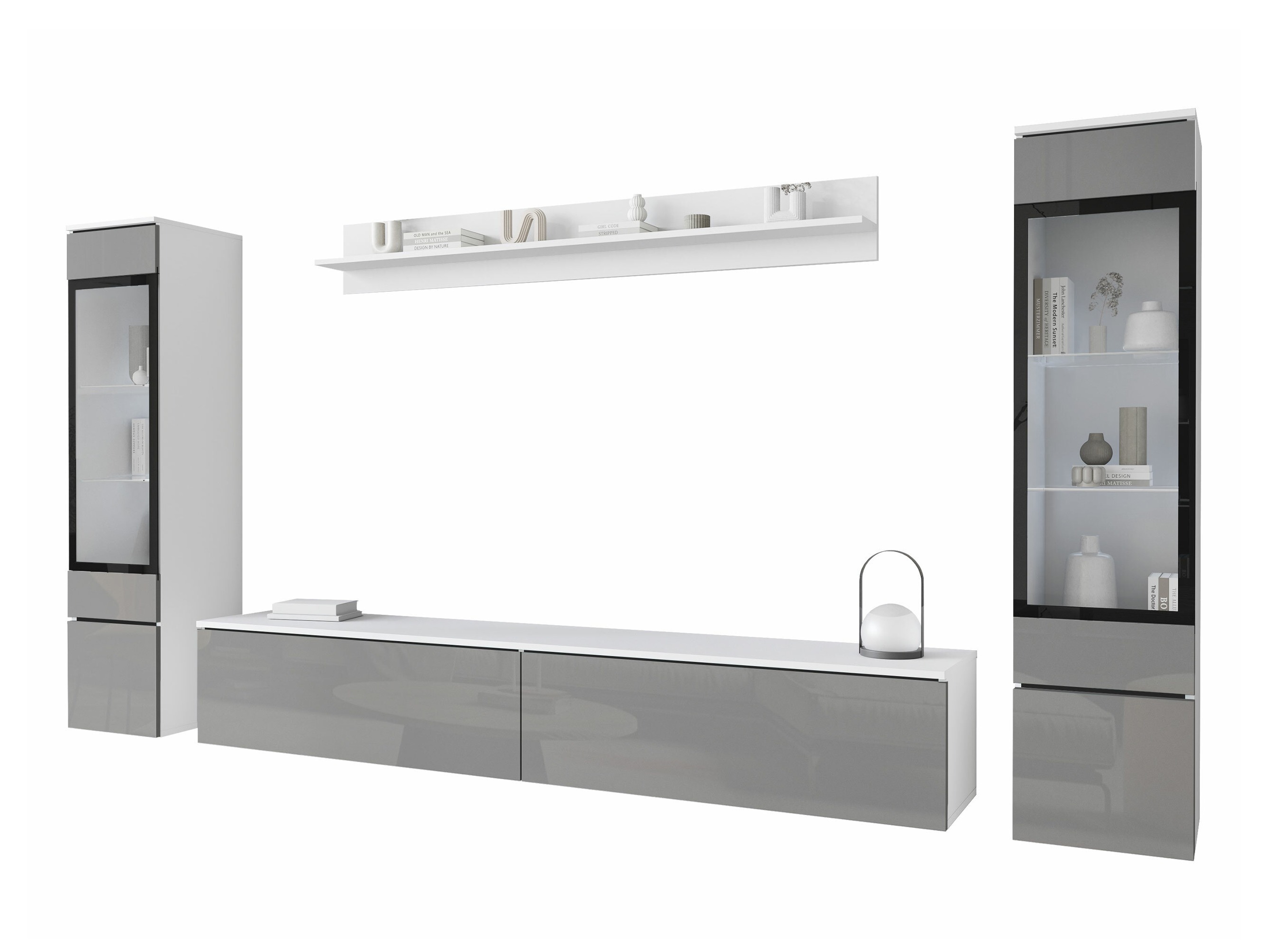 Living room set Mirfivo 101 (Glossy grey)