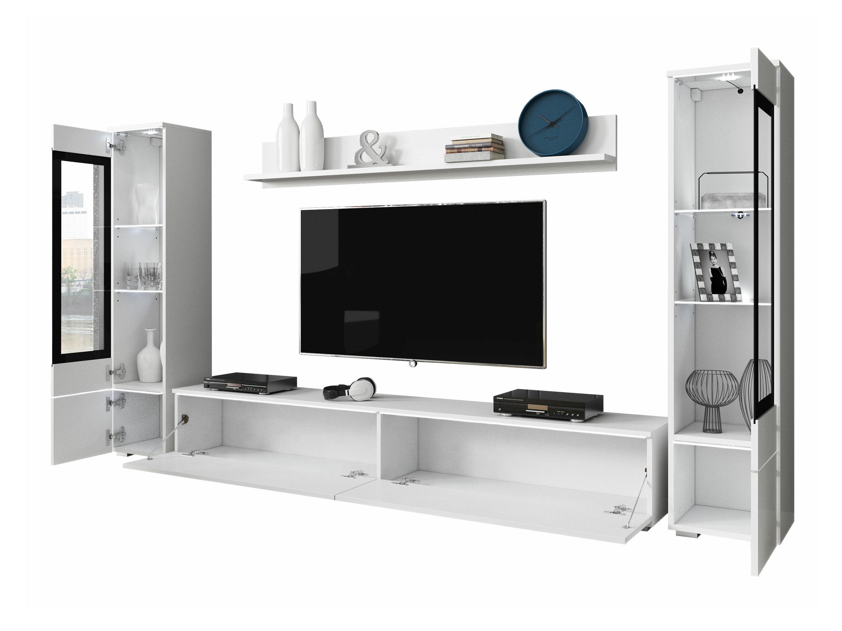 Living room set Mirfivo 101 (Glossy grey)