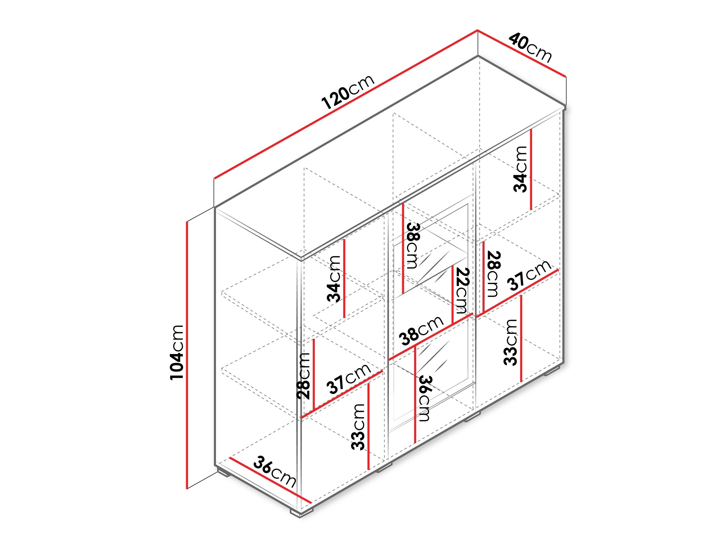 Sideboard Sarasota 186 (Cashmere)
