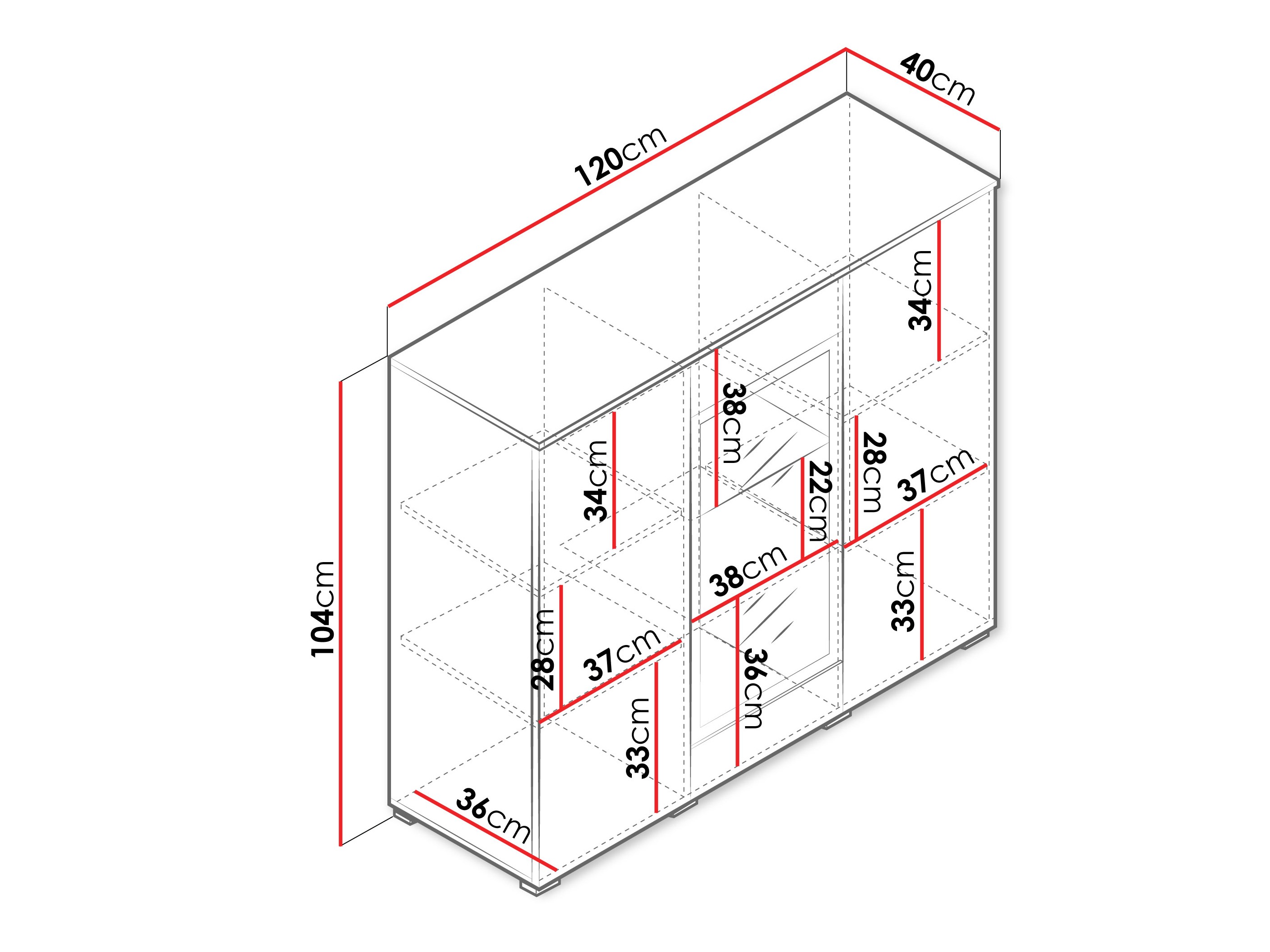 Sideboard Sarasota 186 (Cashmere)
