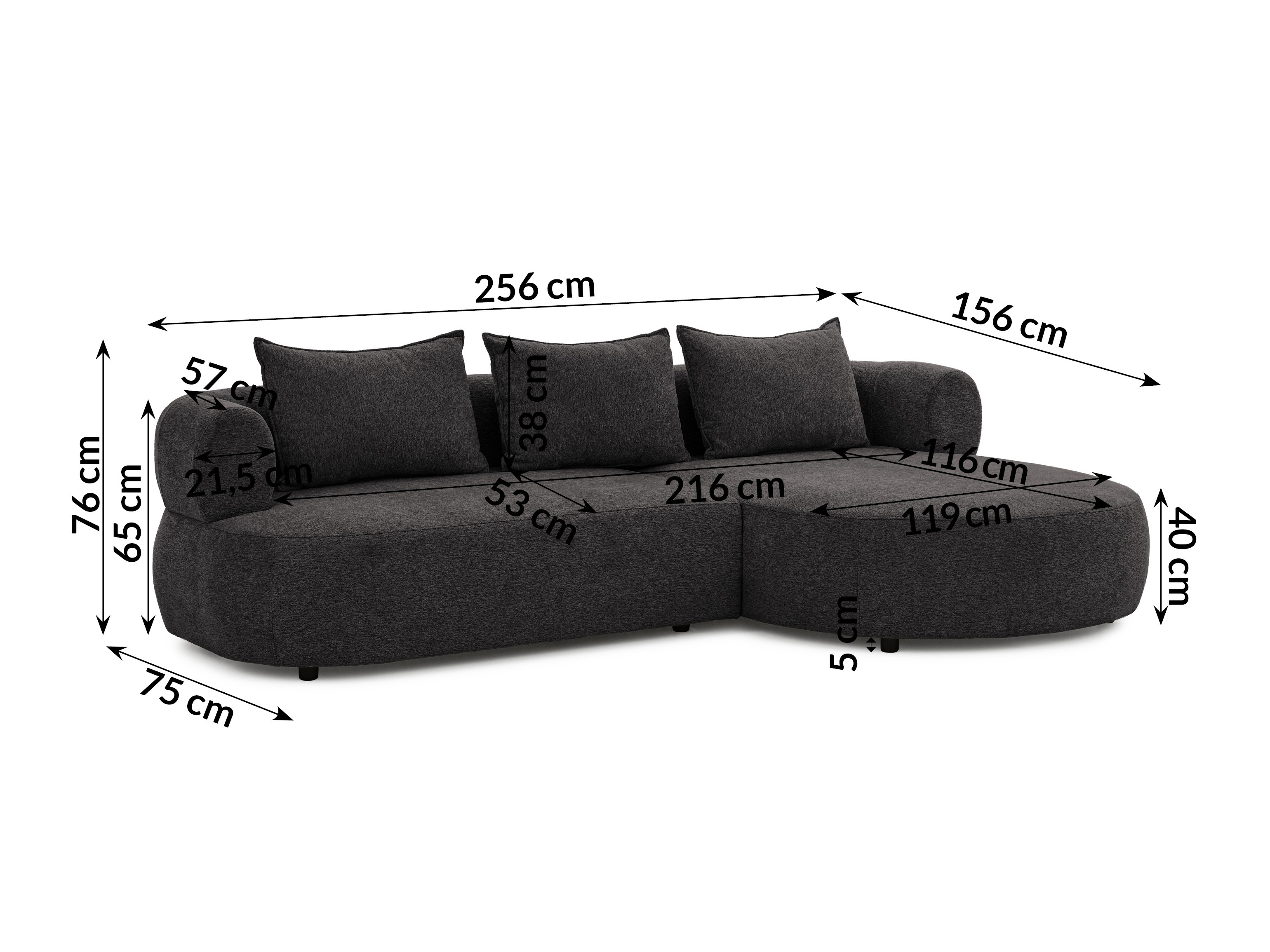 Corner sofa Rocklin 101 (Toro 150)