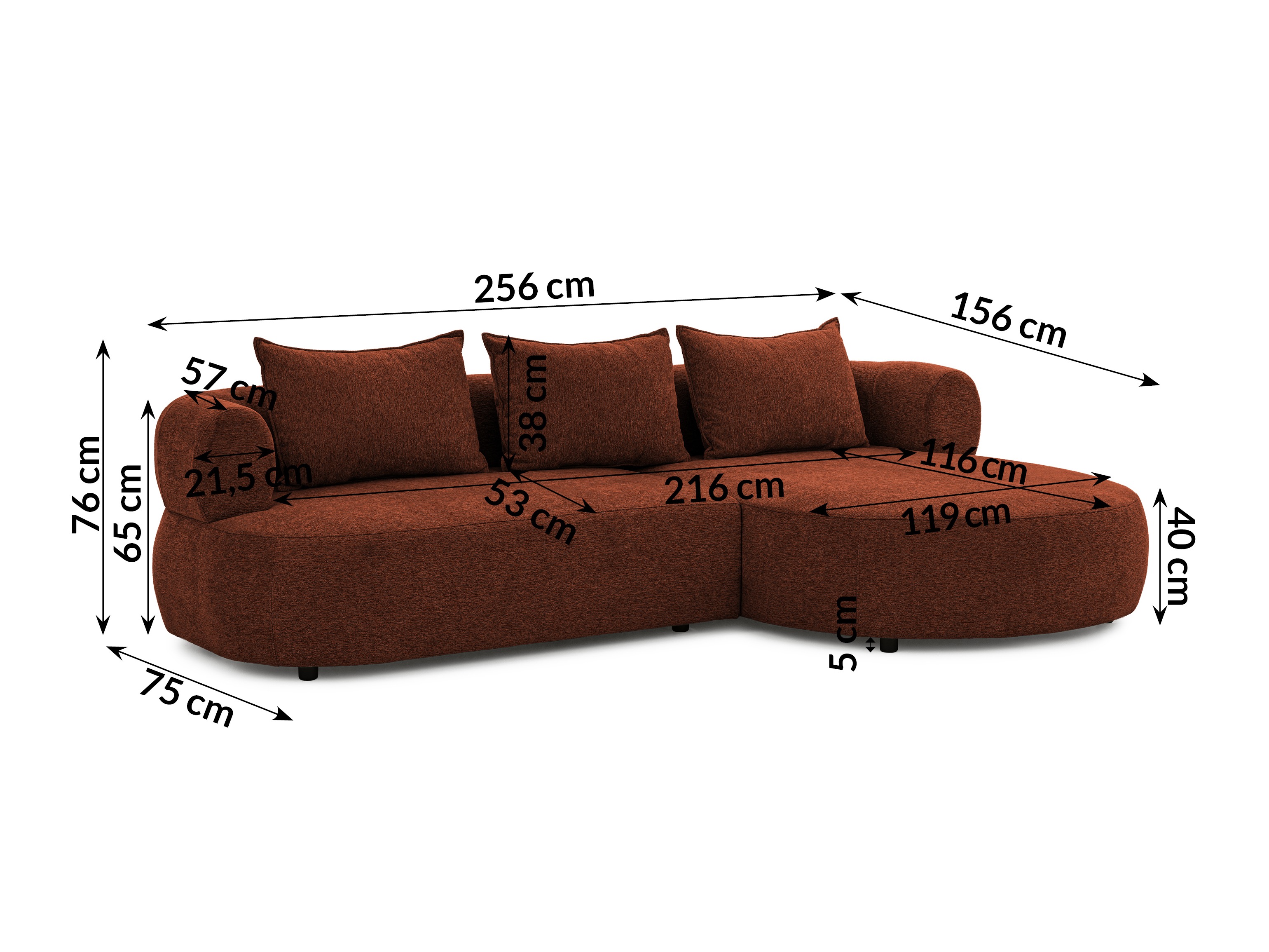 Corner sofa Rocklin 101 (Toro 155)